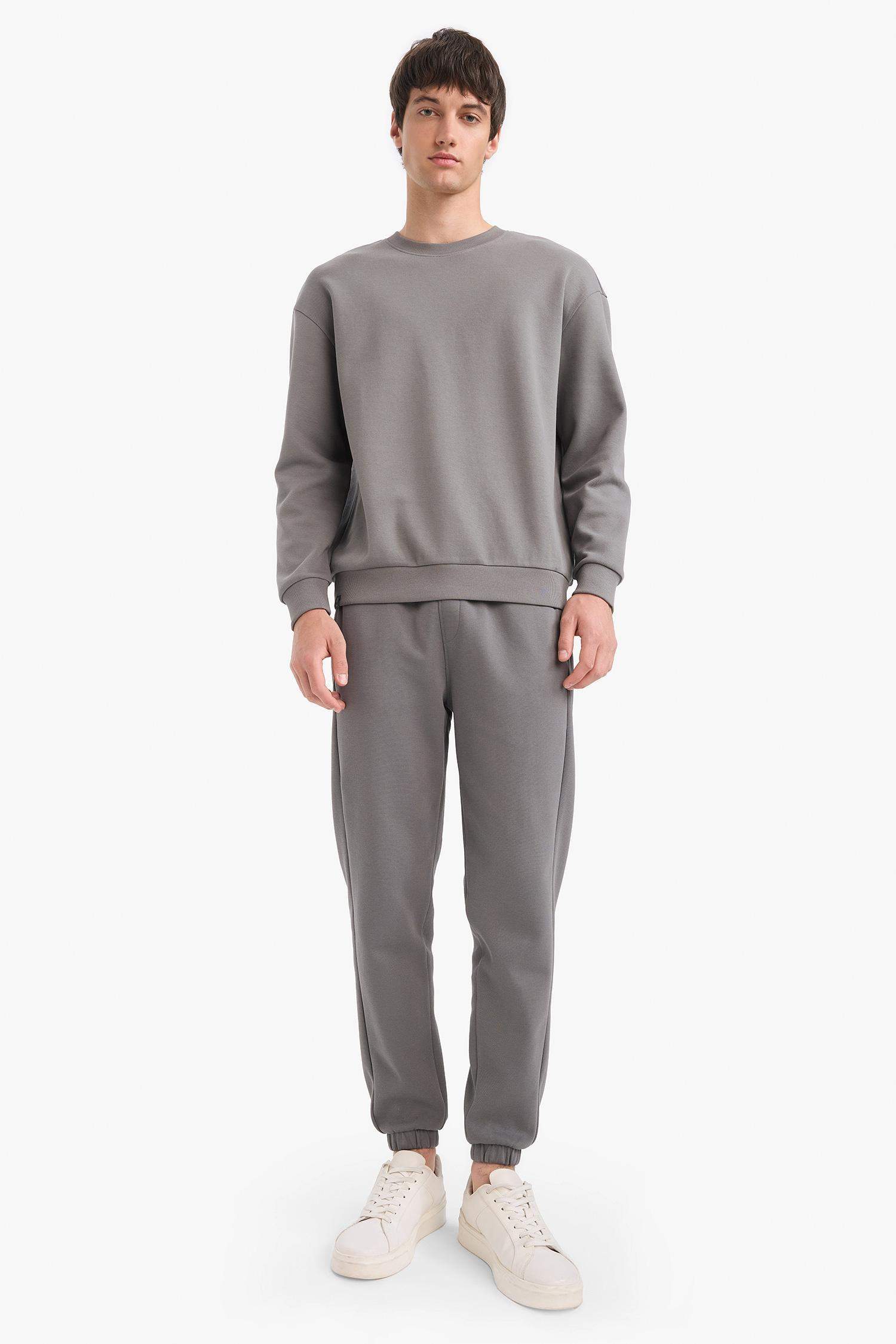 Slim Fit Dar Kesim Fermuar Cepli Pike Eşofman Altı