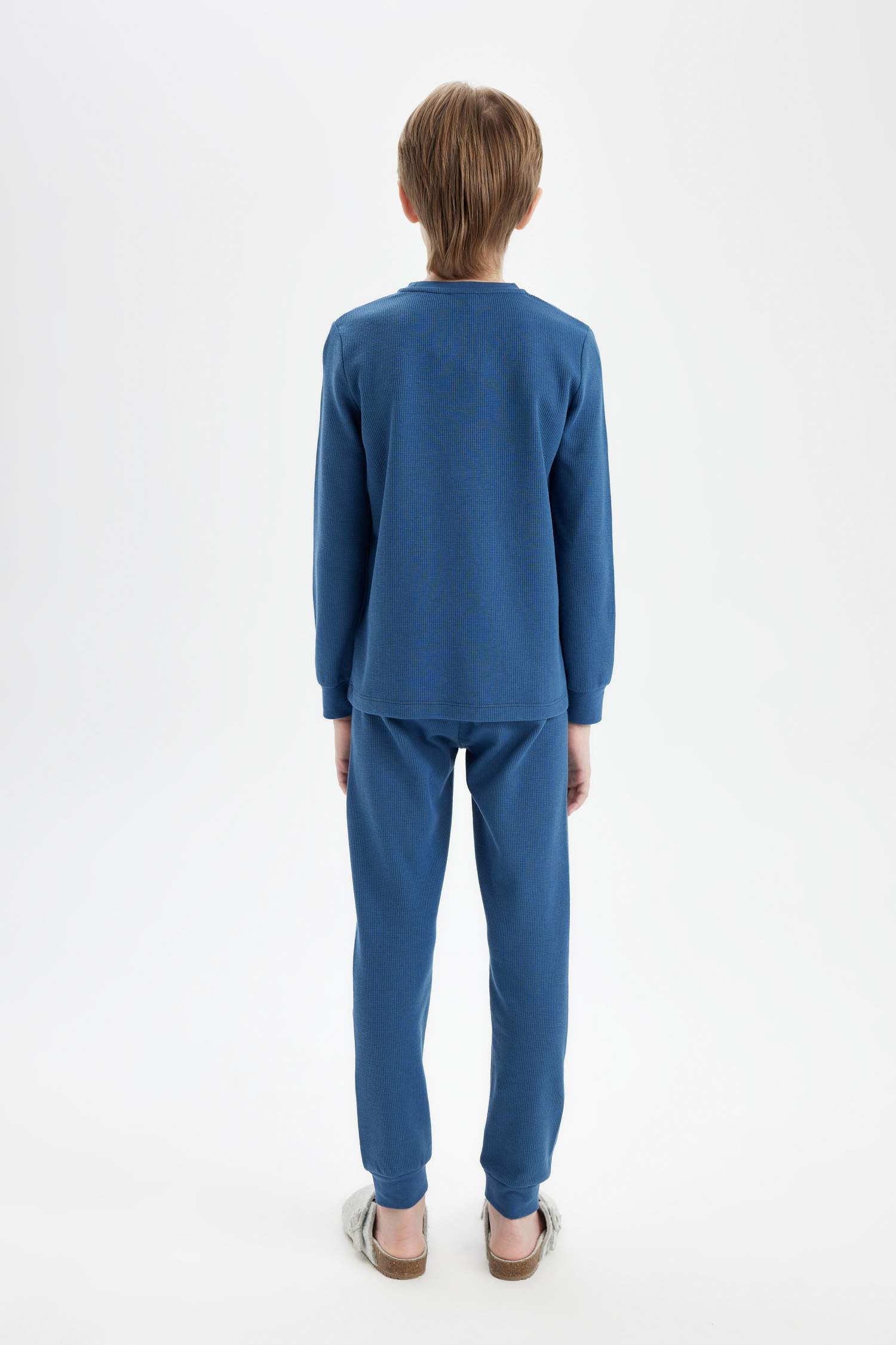 Boy Waffle 2 Piece Pajama Set