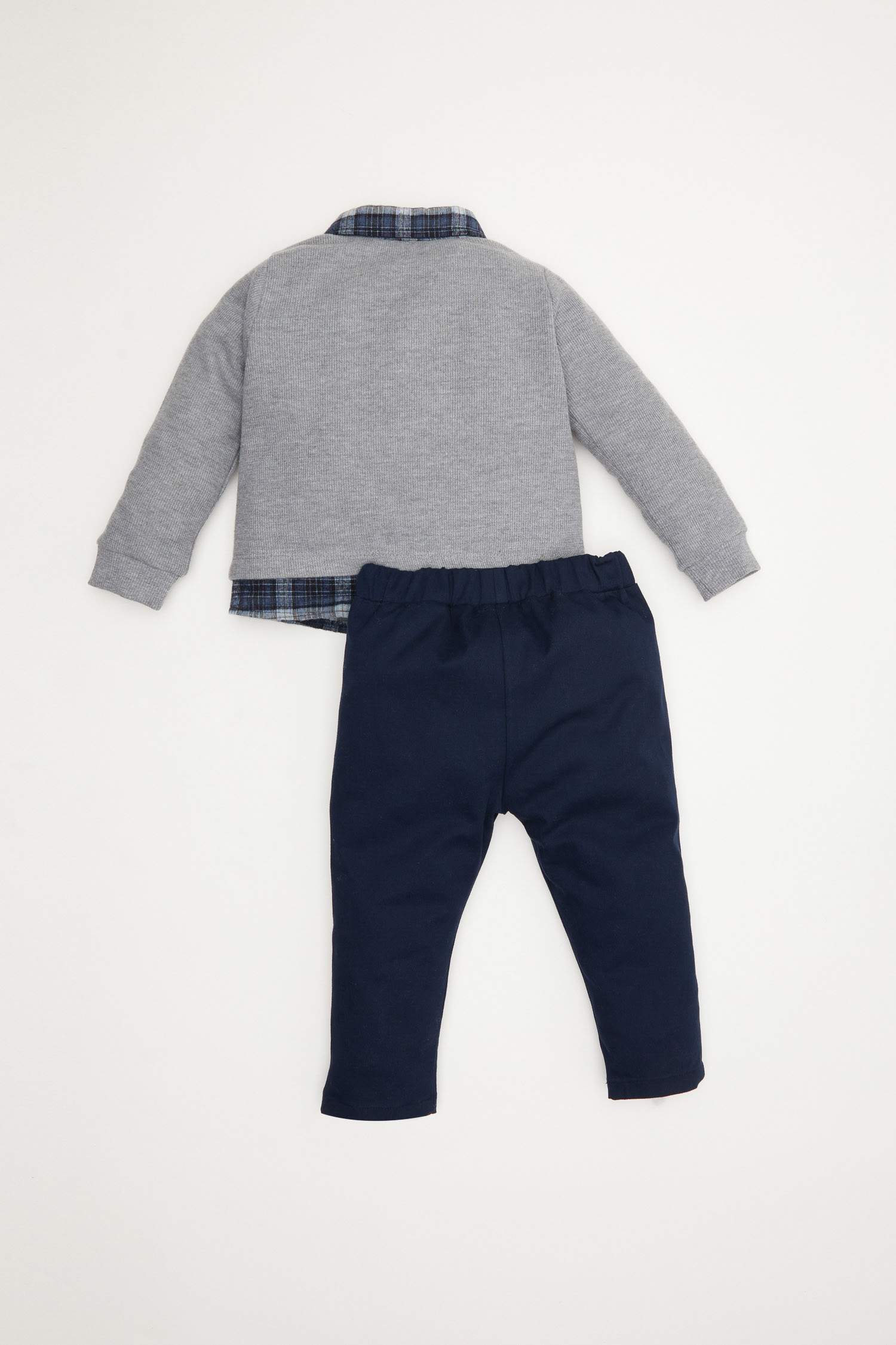 Ensemble de 2 pièces avec Top à Col de chemise pour BéBé Garçon