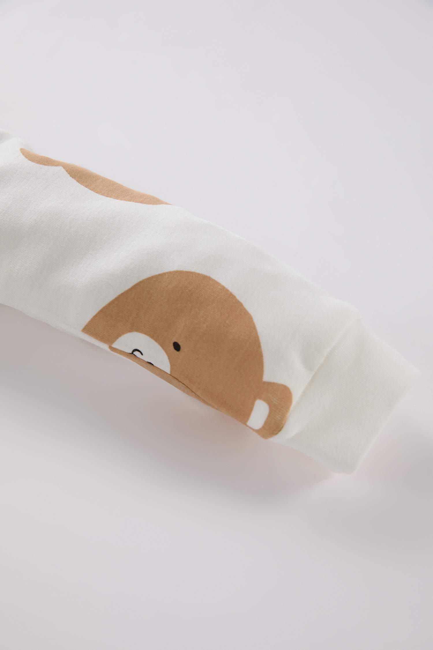 Baby Boy Bear Patterned Top Bottom 2 Piece Pajama Set