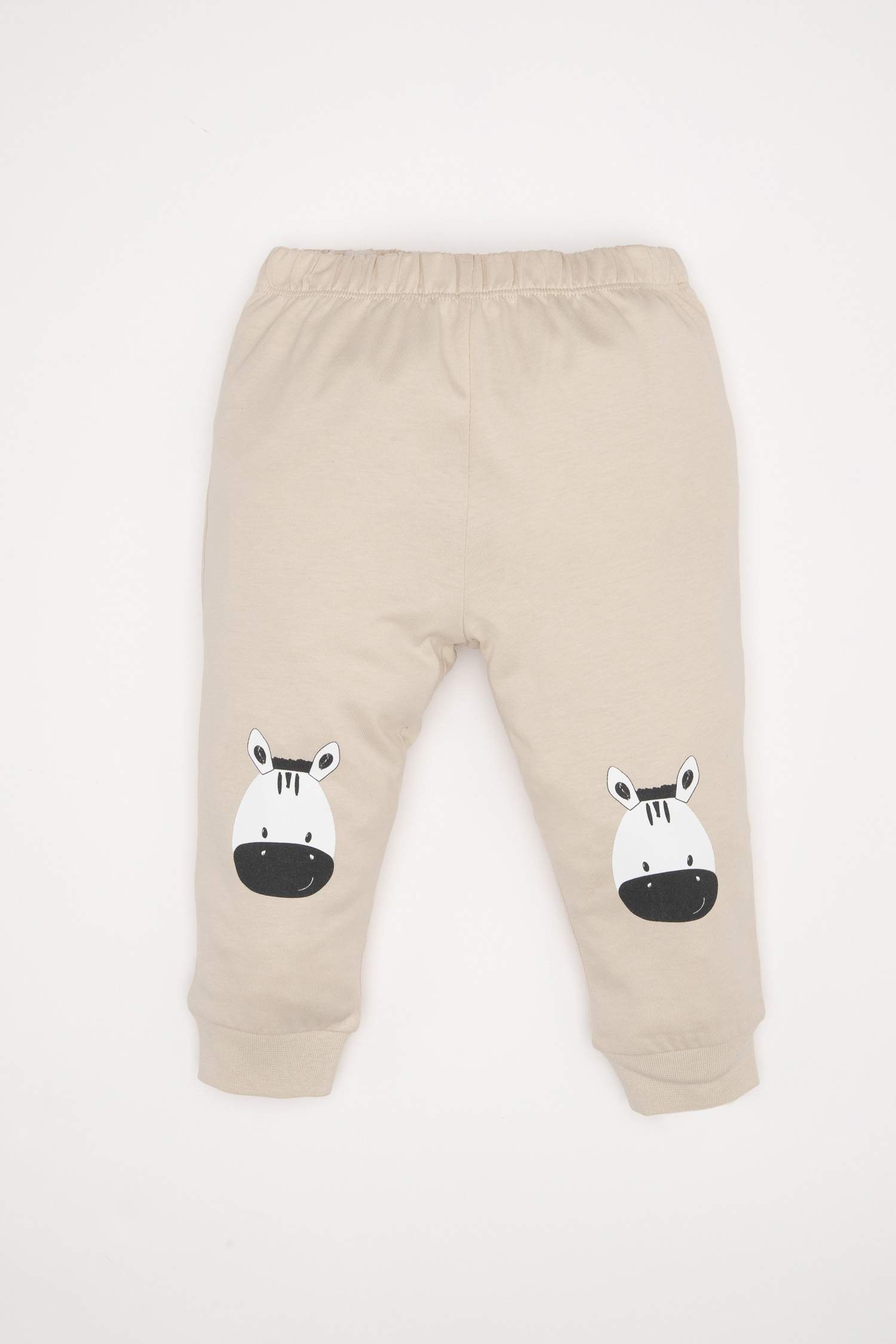 Baby Boy Zebra Printed Combed Cotton 2 Piece Pajama Set