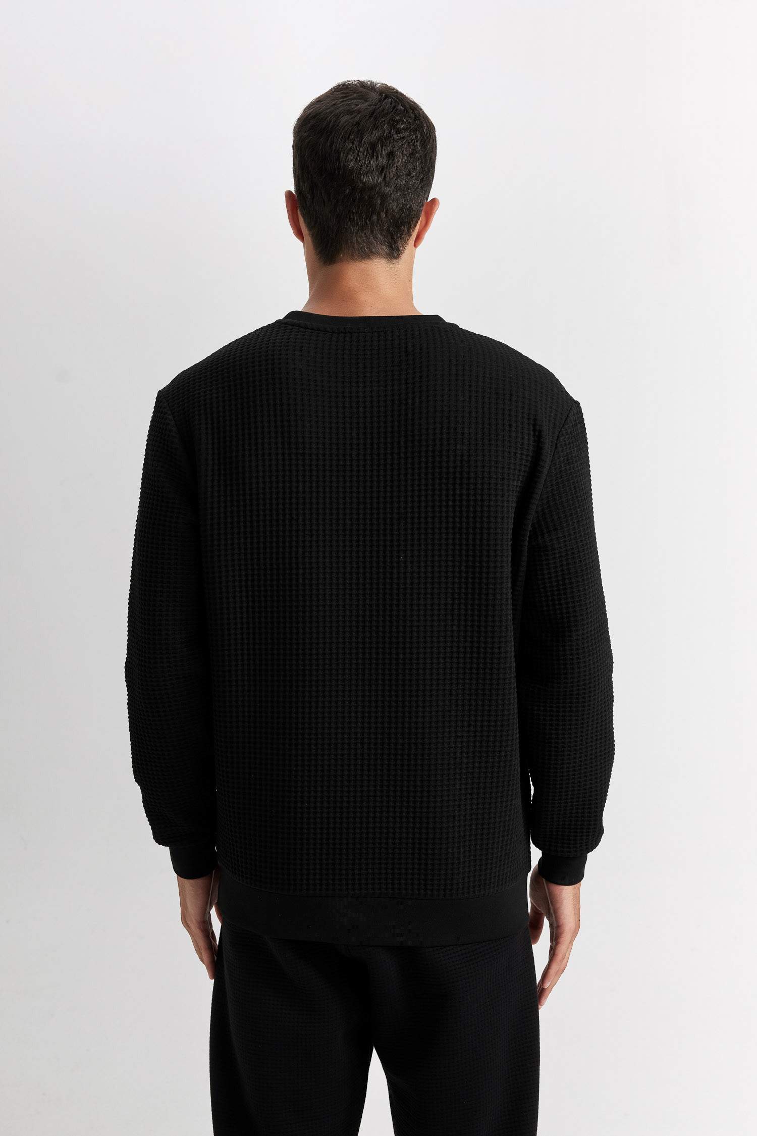 қалыпты пішім дөңгелек жаға Свитер