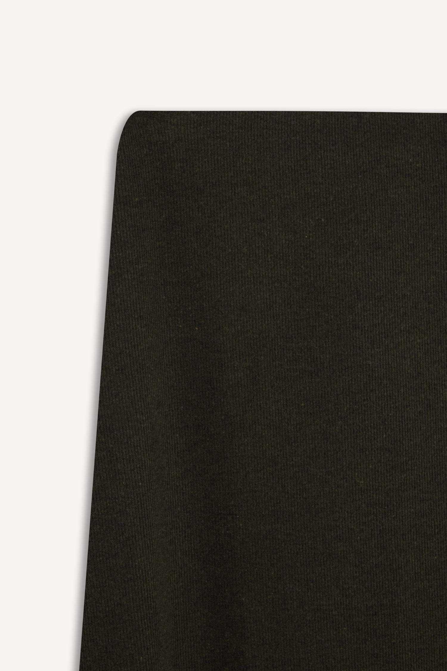 A Kesim Beli Lastikli Basic Düz Normal Bel Maxi Etek