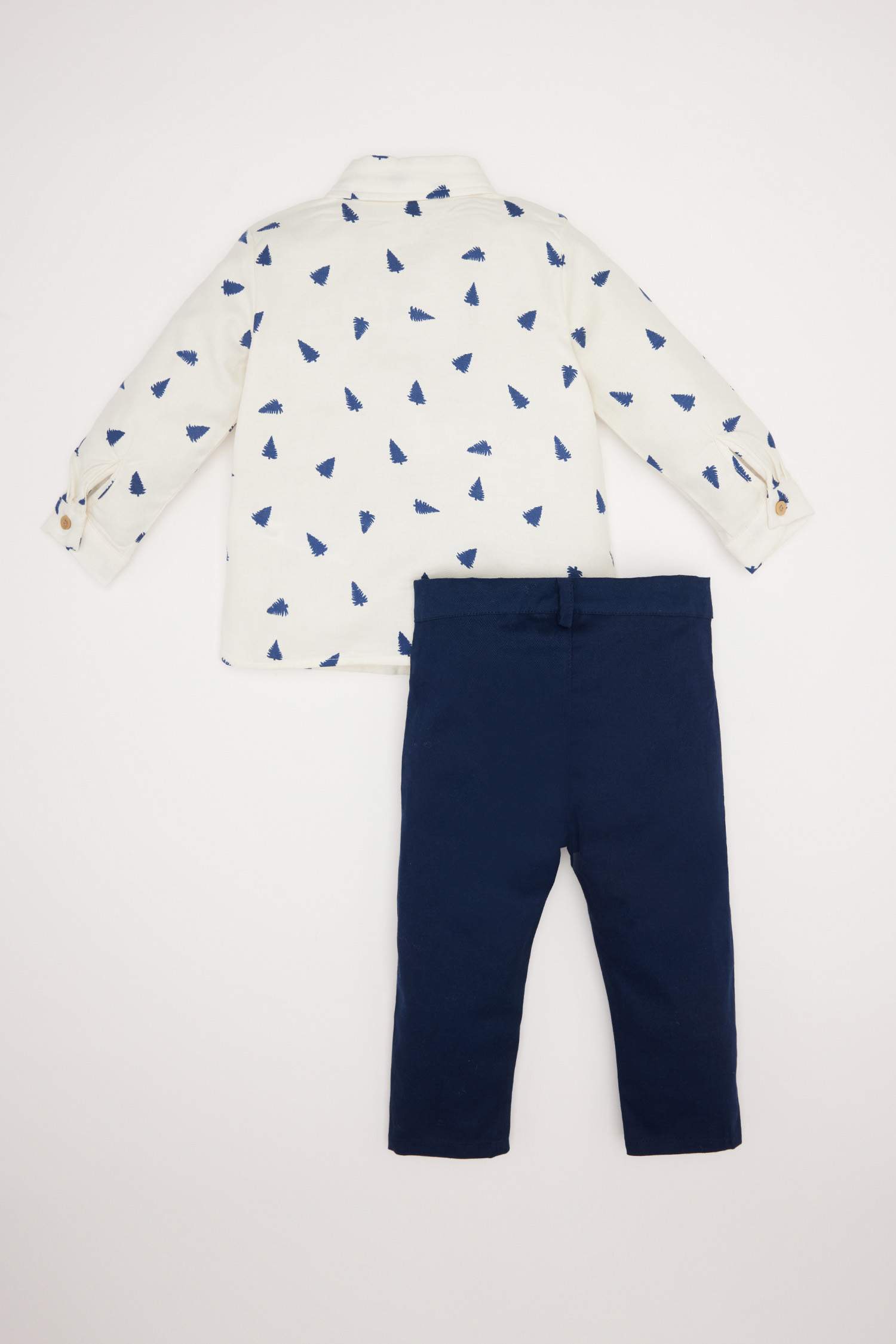 طقم بيبي اولادي قميص وبنطلون قصة عادية - قطعتين