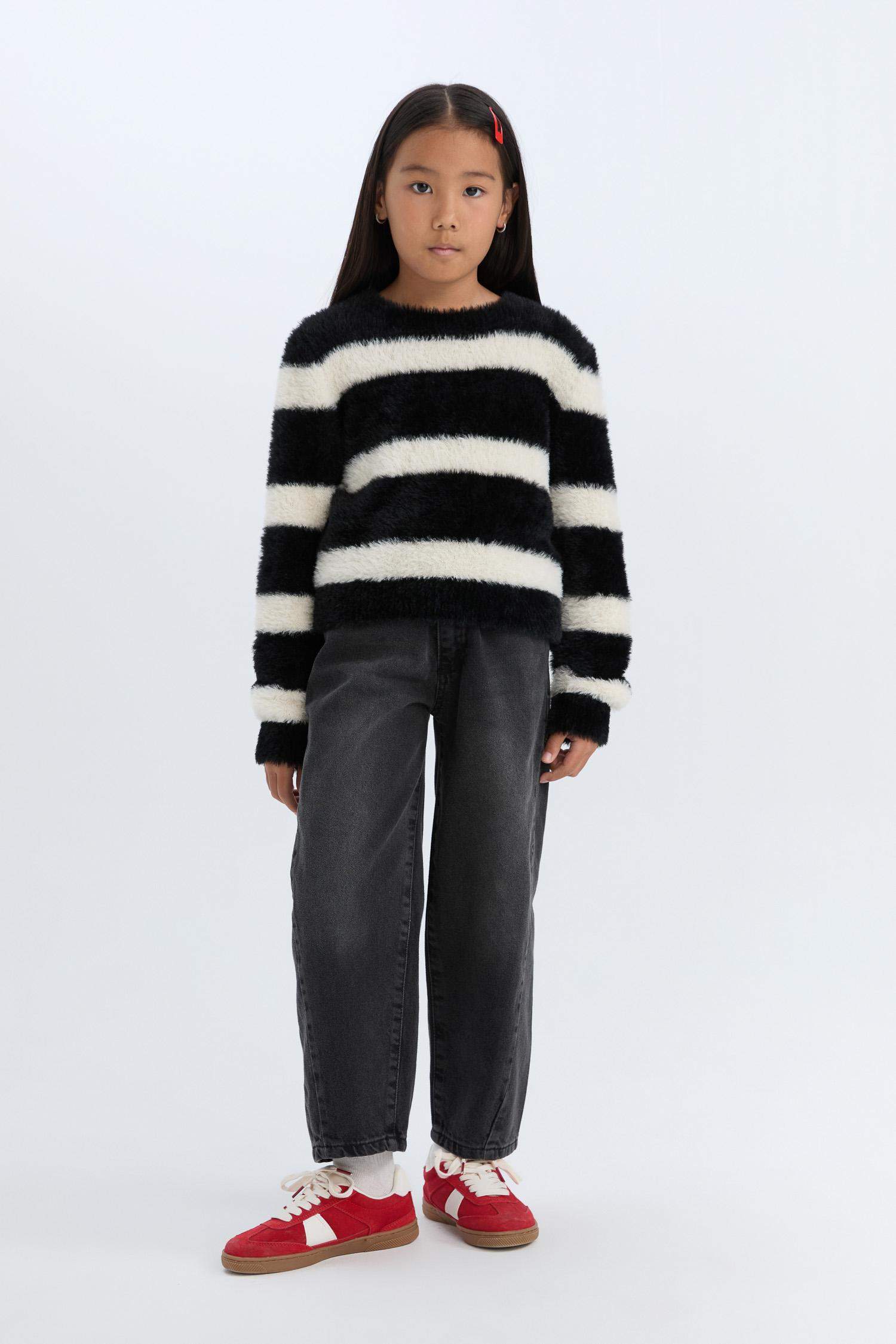 Girl Barrel Fit Ankle Boy Wide Leg Jeans