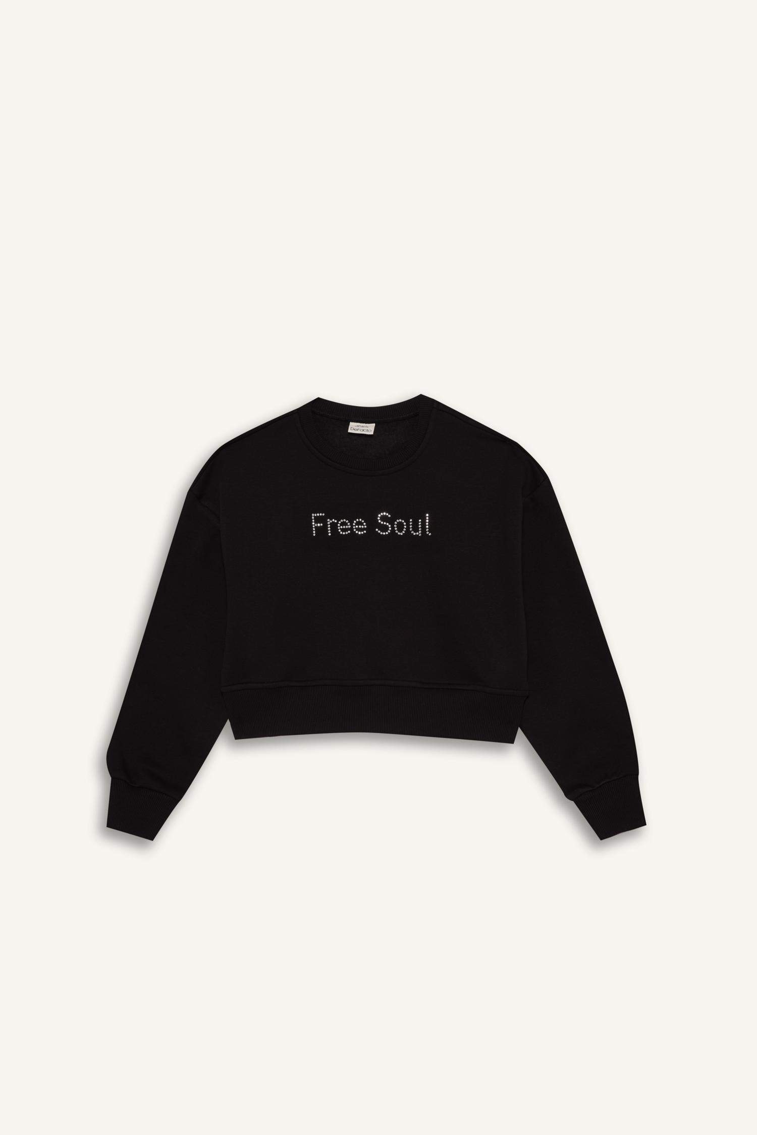 Girl Printed Sweatshirt Skirt 2 Piece Set