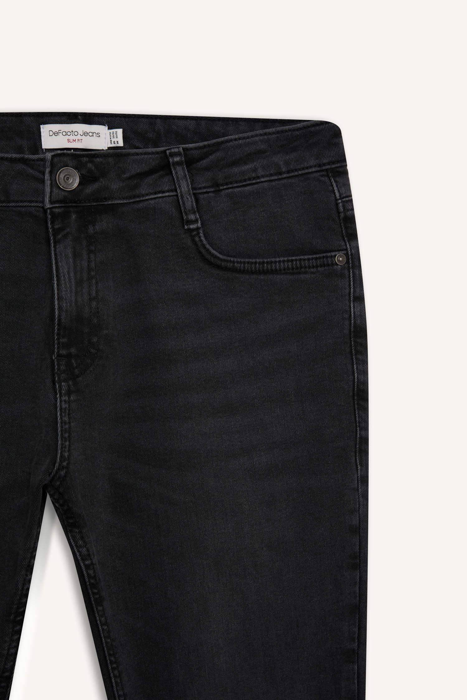 Pedro Slim Fit Dar Kalıp Normal Bel Dar Paça Jean Pantolon