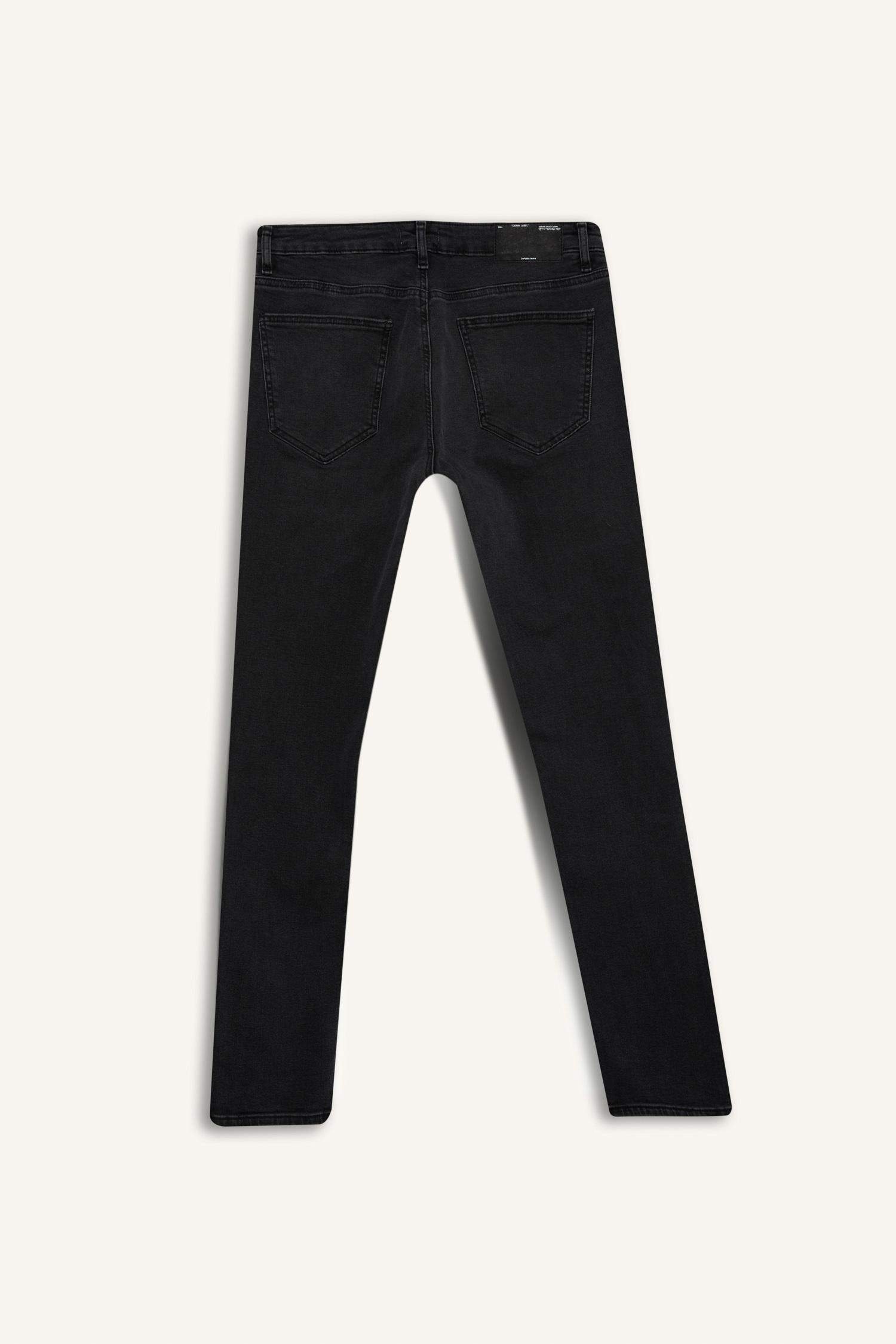 Pedro Slim Fit Dar Kalıp Normal Bel Dar Paça Jean Pantolon