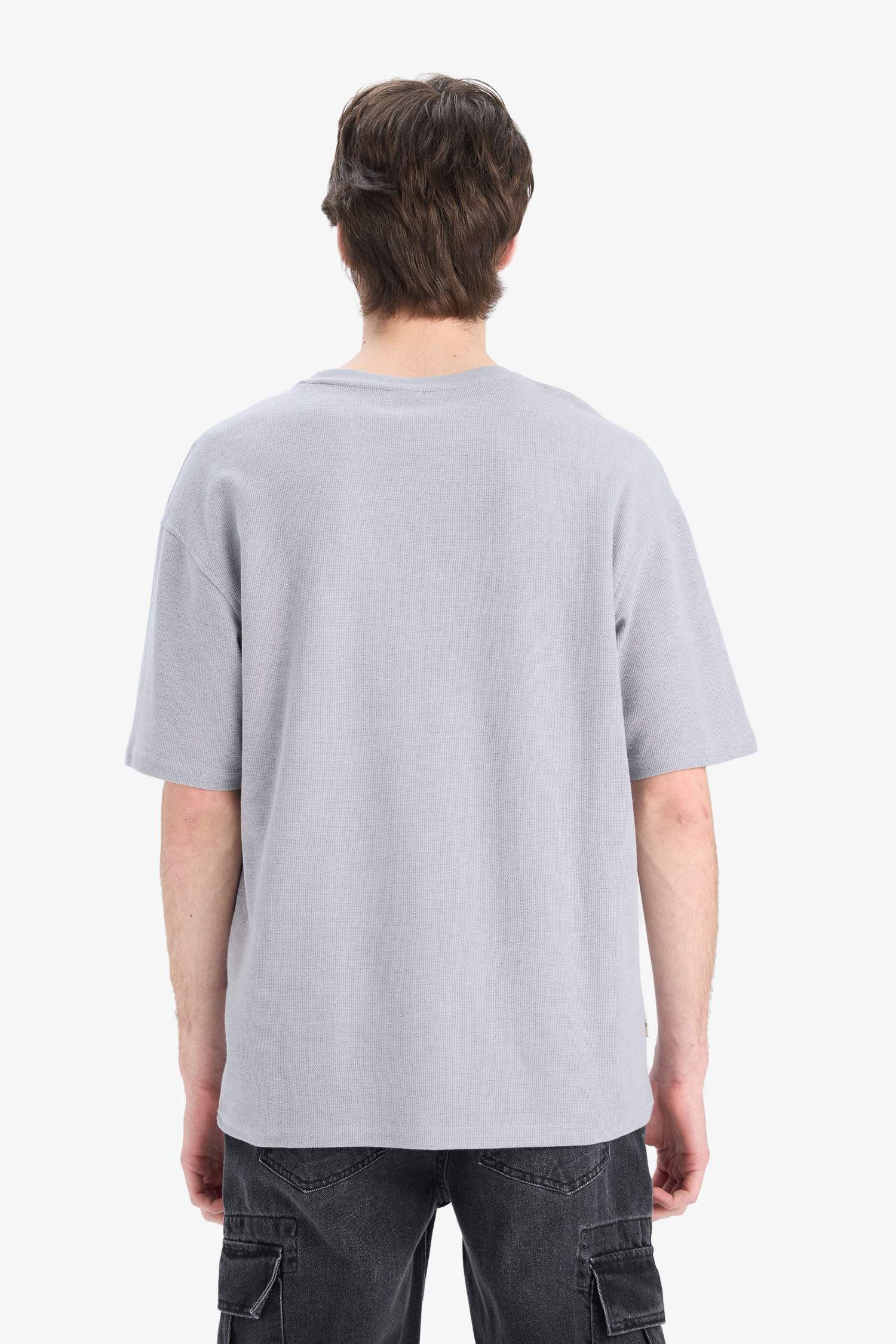 Boxy Fit Crew Neck Short Sleeve T-Shirt