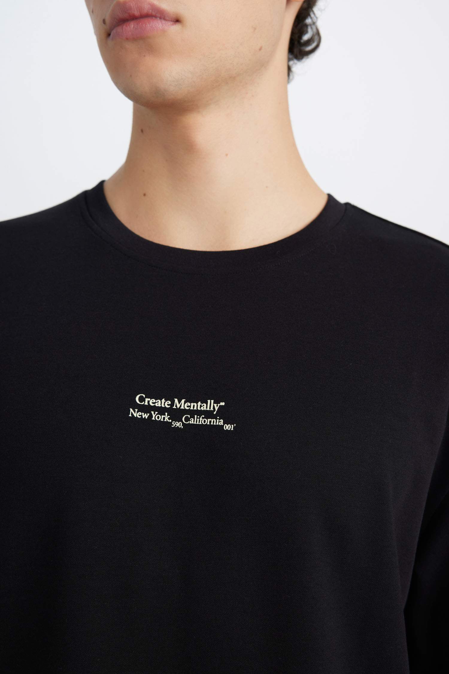 Boxy Fit Crew Neck Printed Short Sleeve T-Shirt