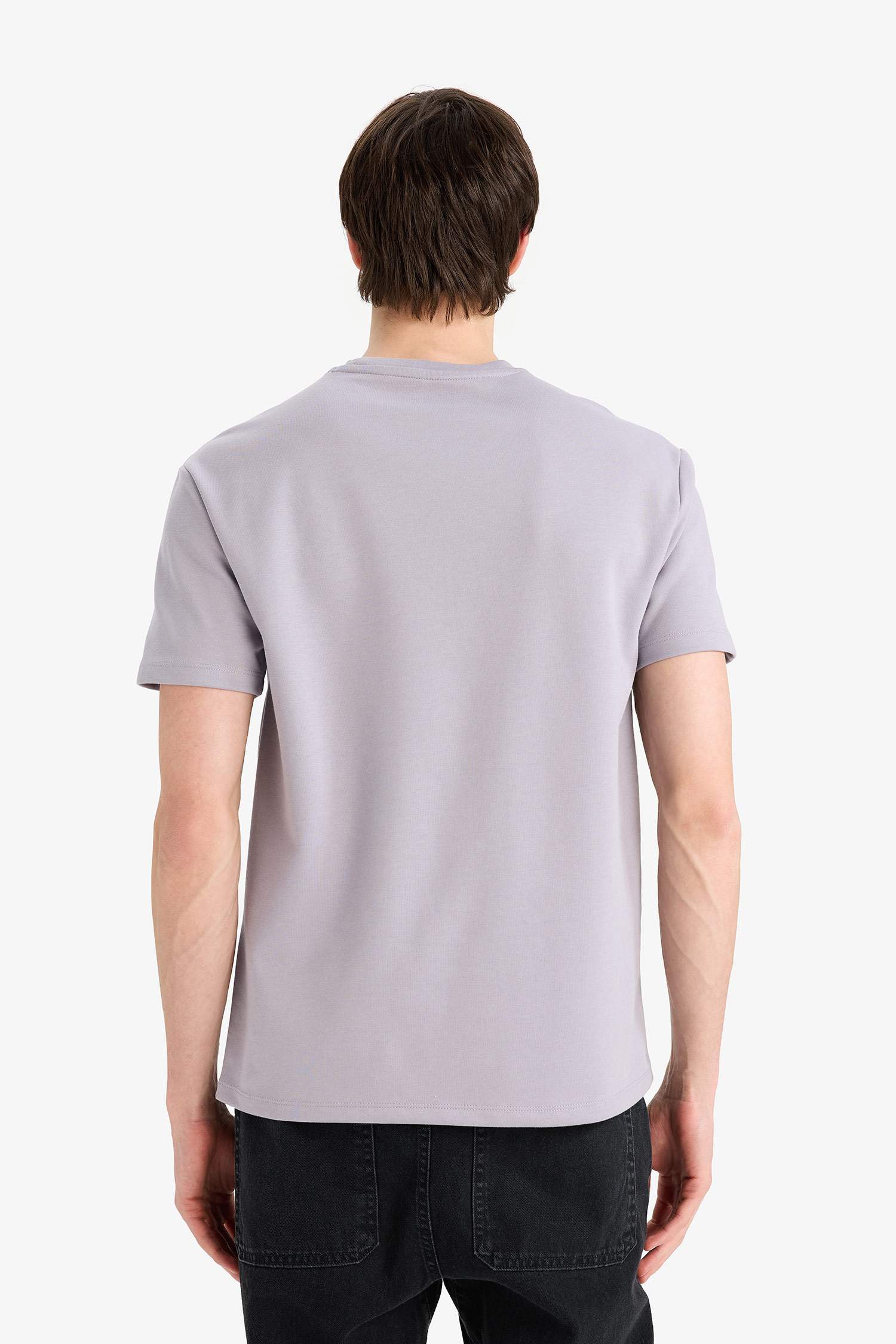 Regular Fit Crew Neck Printed Short Sleeve T-Shirt