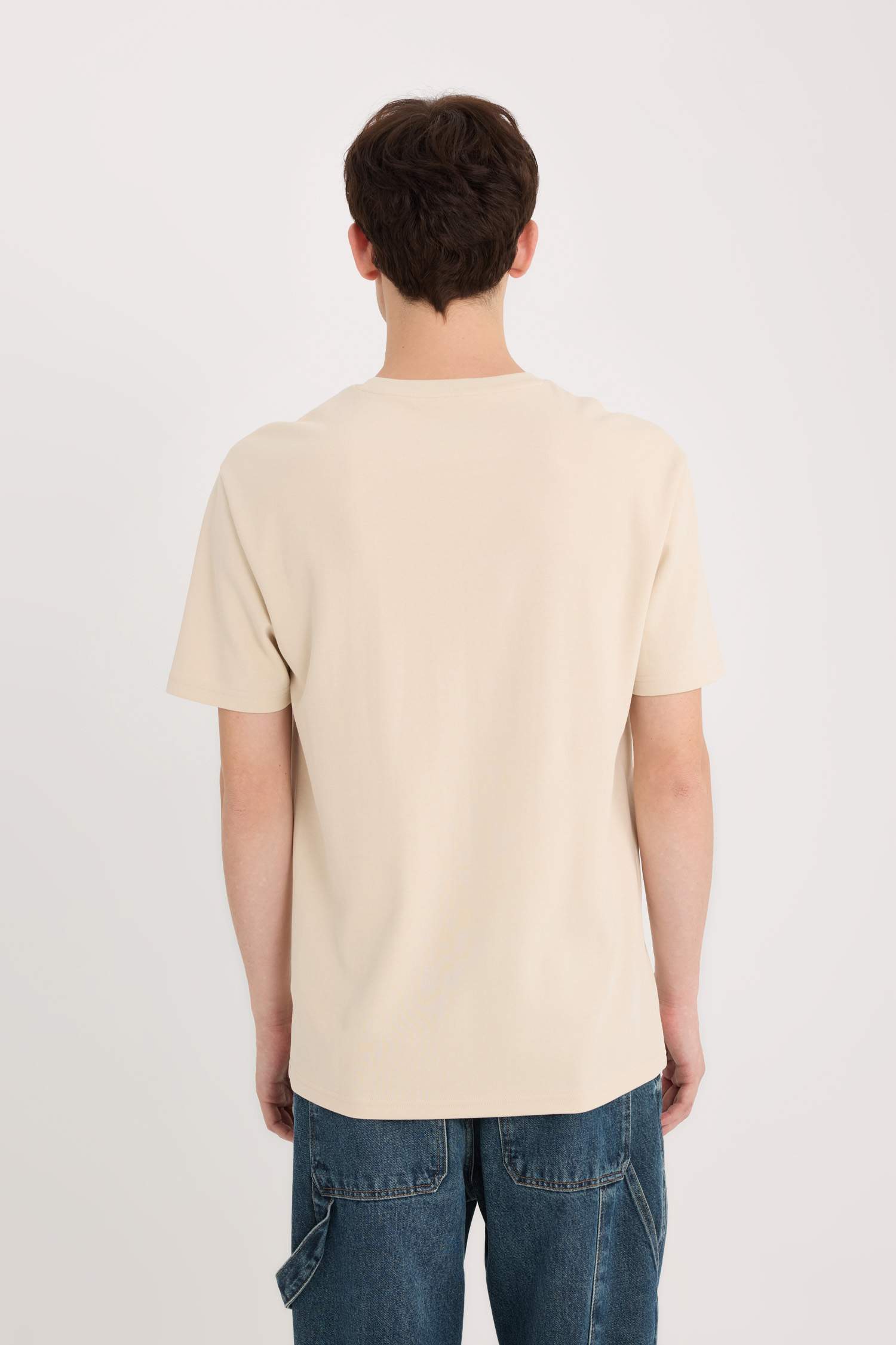 T-Shirt imprimé à col rond et coupe regulière