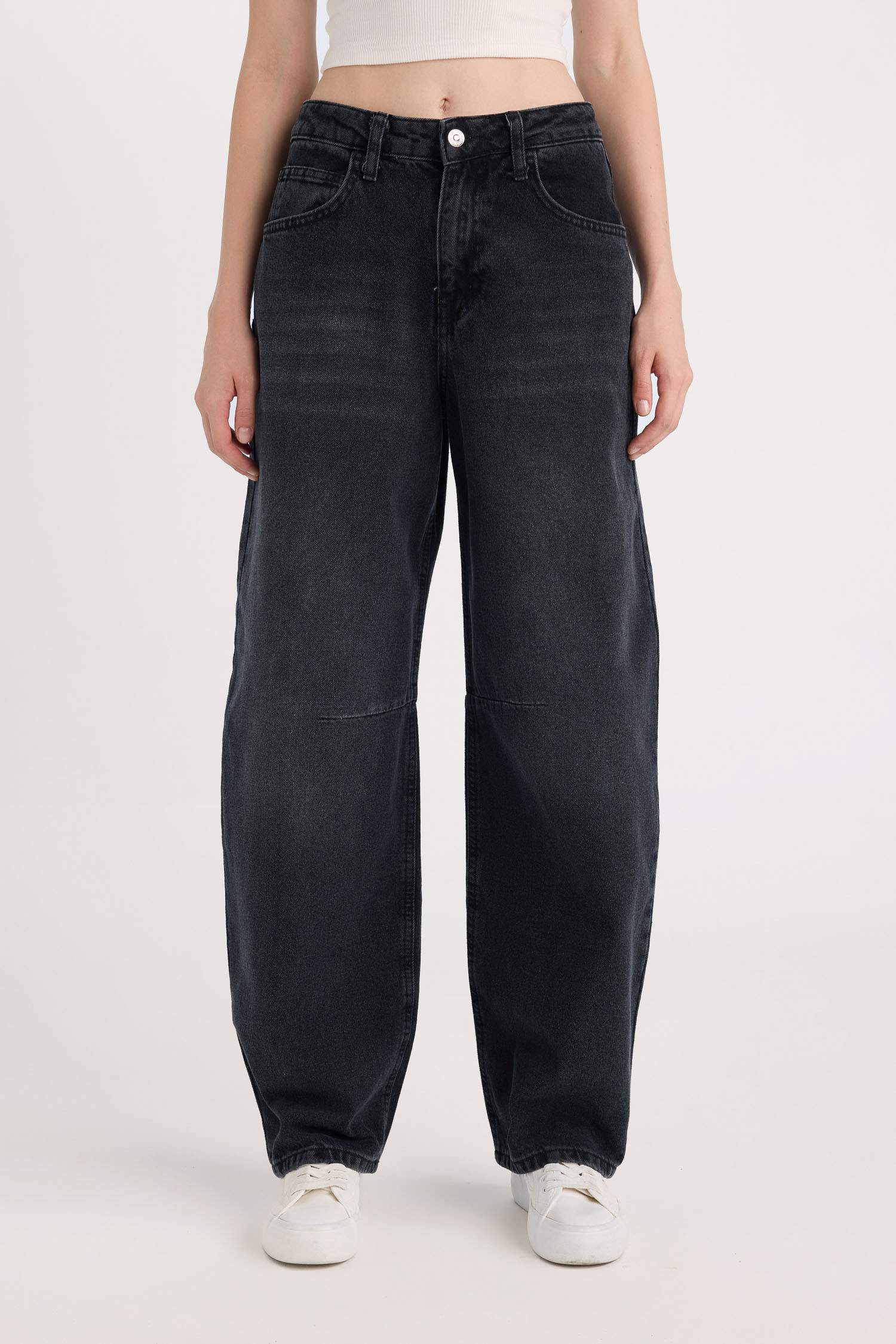Baggy Fit High Waist Wide Fit Long Jeans
