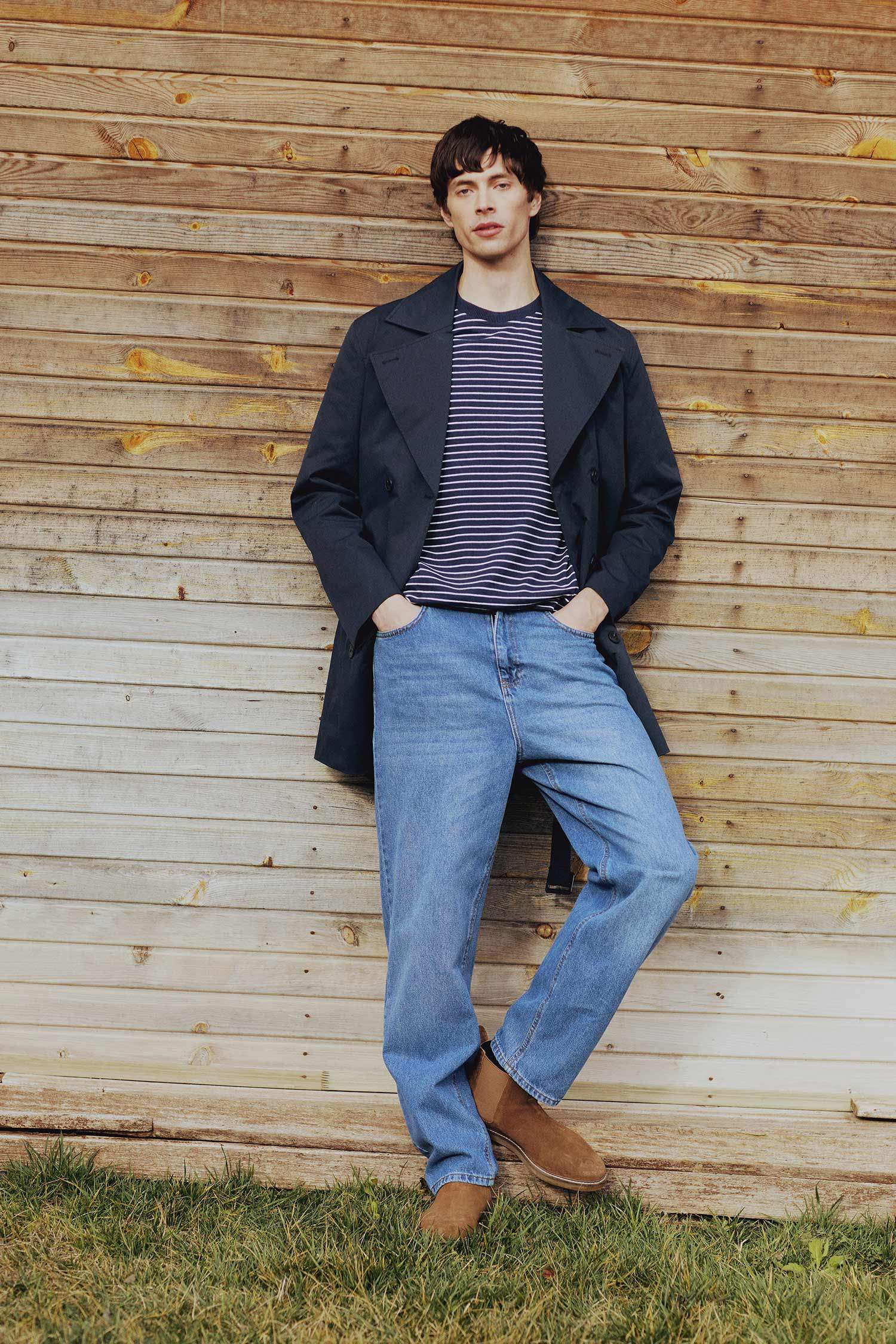 Slim Fit Dar Kesim Astarlı Düğmeli Cepli Kemerli Mevsimlik Baharlık Trençkot