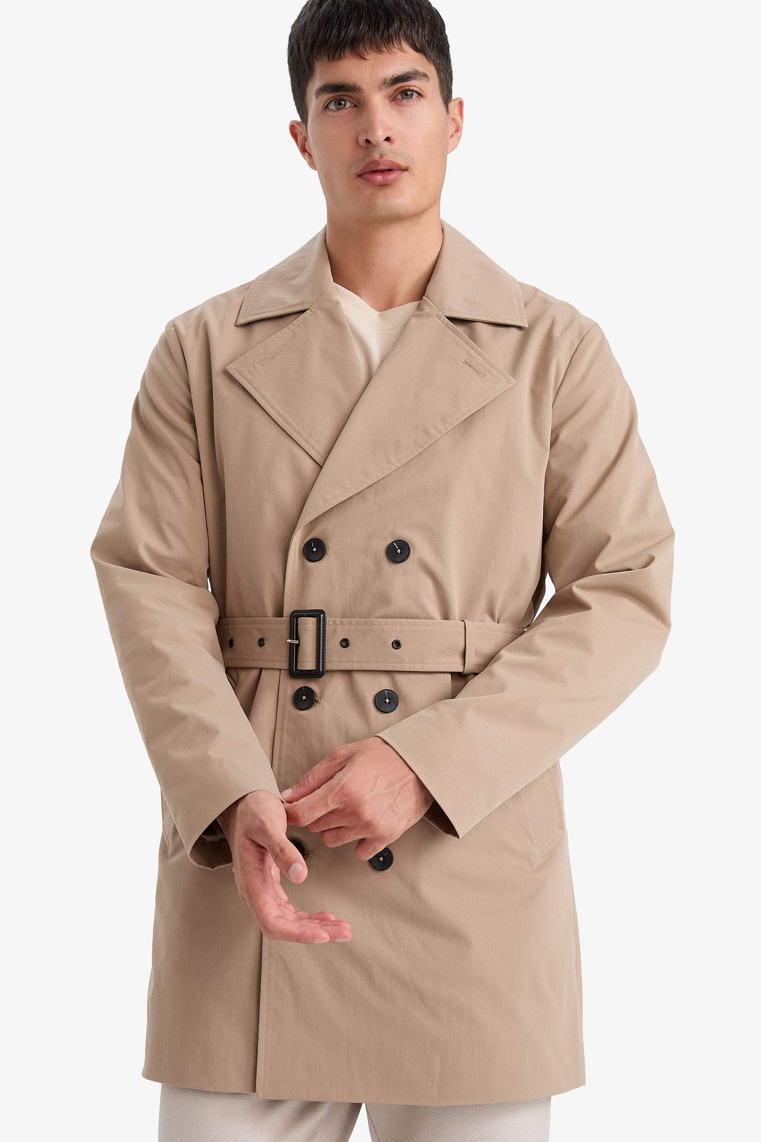 معطف سليم فيت مبطن