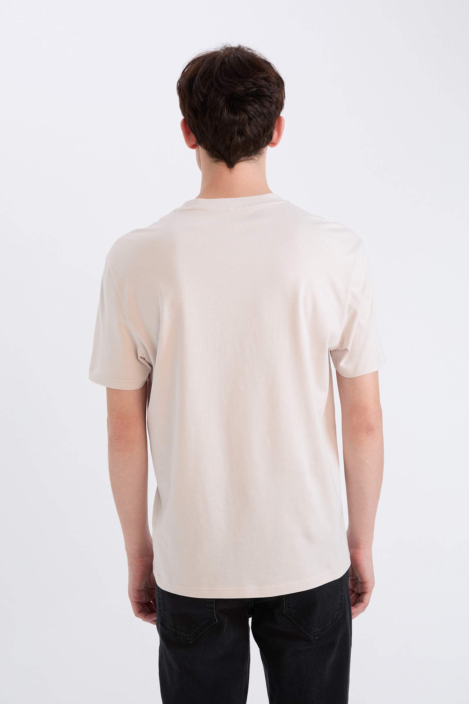 Футболка с круглым вырезом с принтом