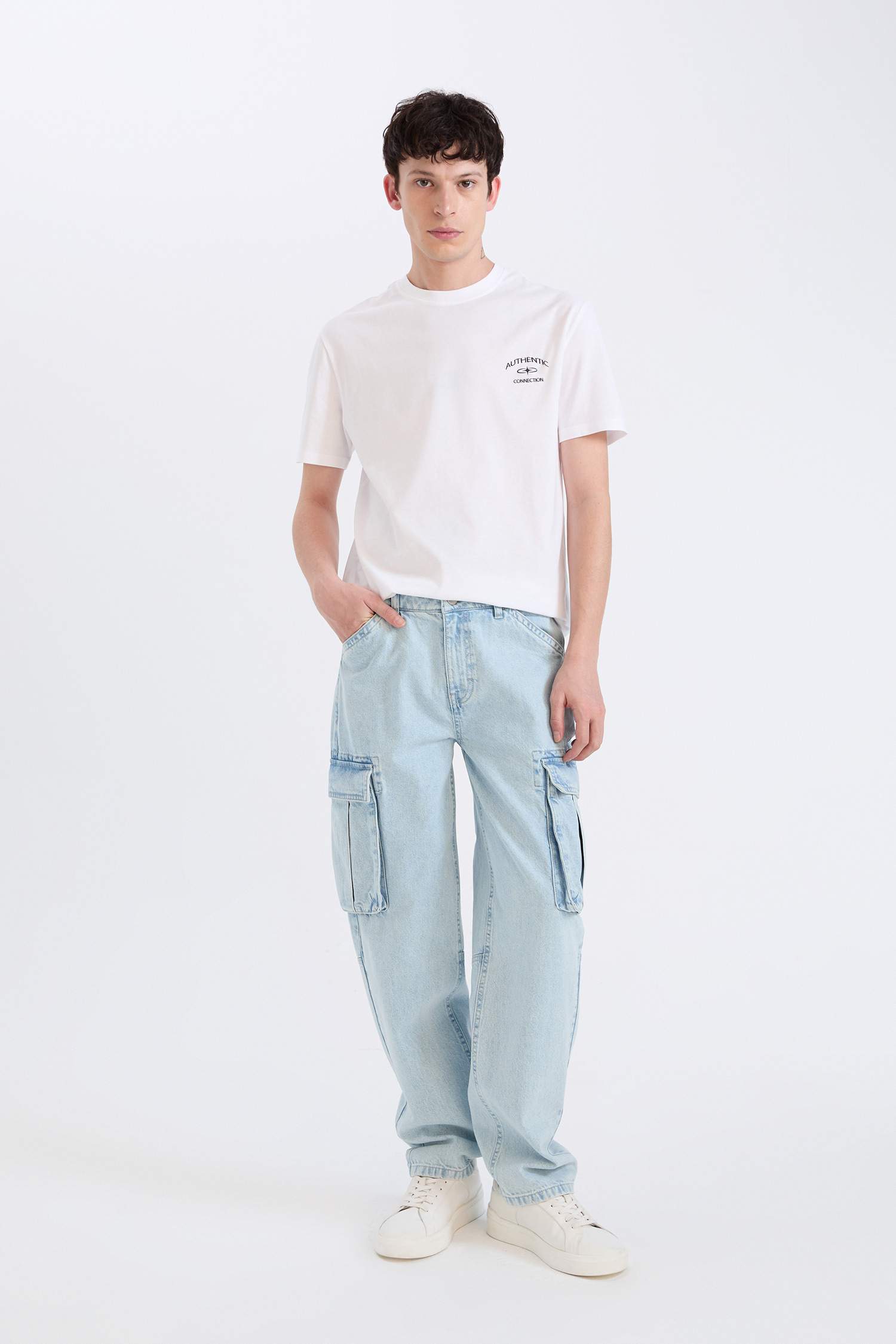 Regular Fit Crew Neck Printed Short Sleeve T-Shirt