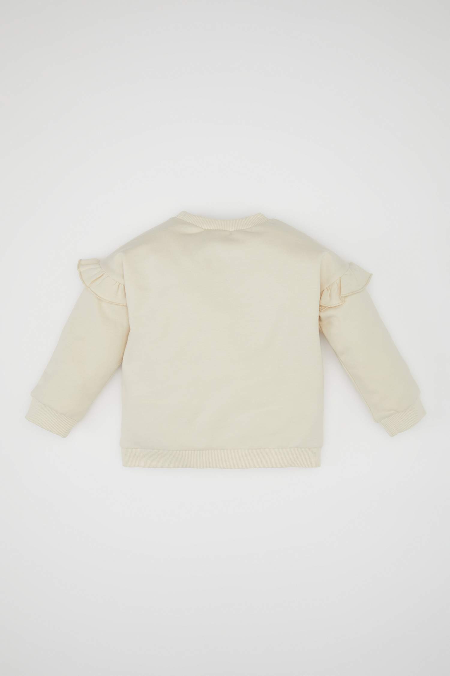 Sweat-Shirt fin à coupe régulière et Col rond à motif Fleurs