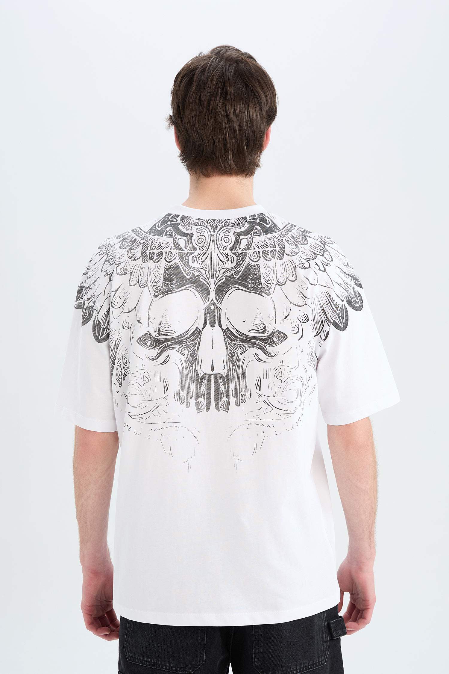 дөңгелек жаға үлкен Қысқа жеңді футболка