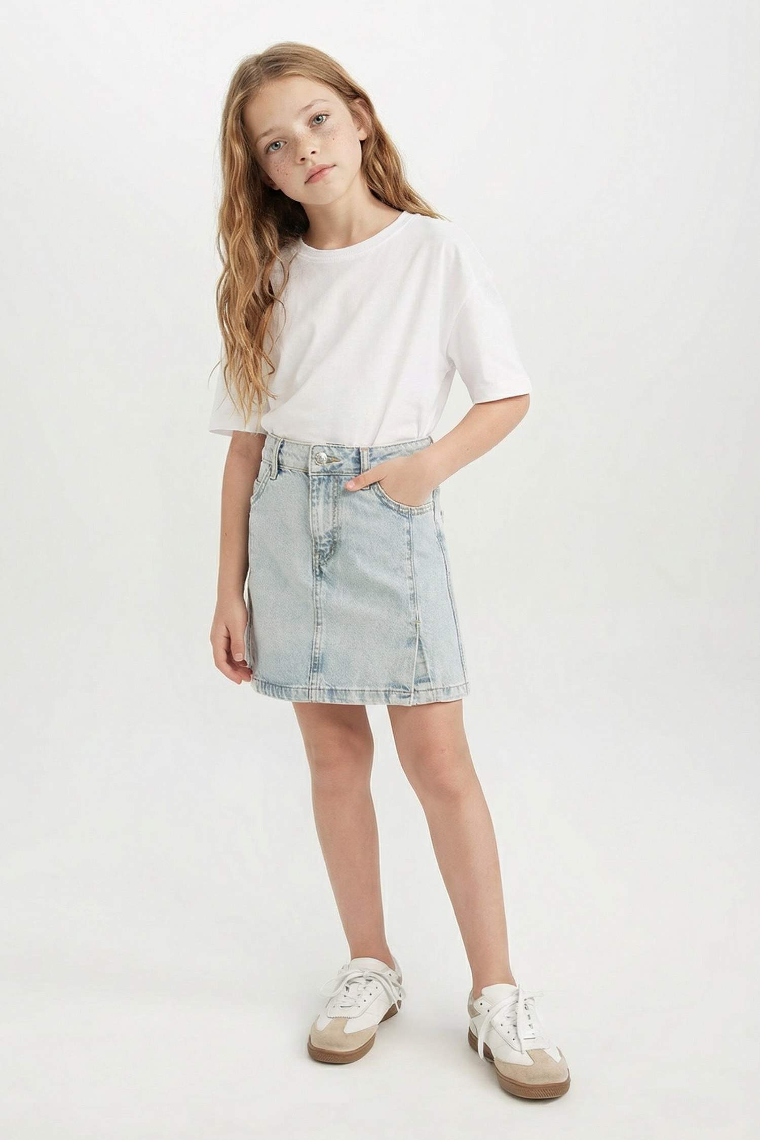 Jean Etek Kız Çocuk