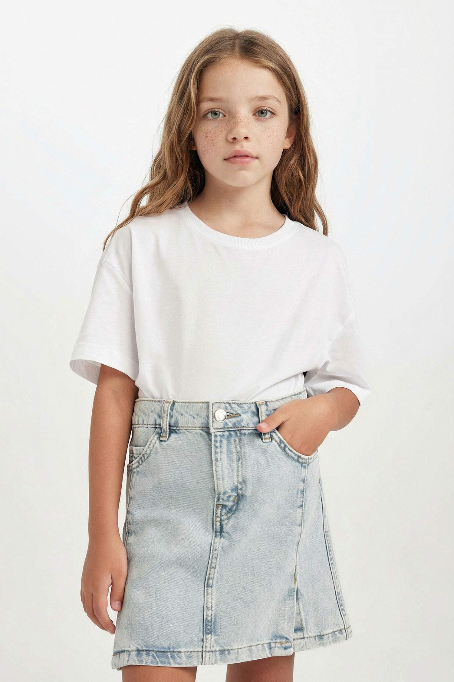 Jean Etek Kız Çocuk