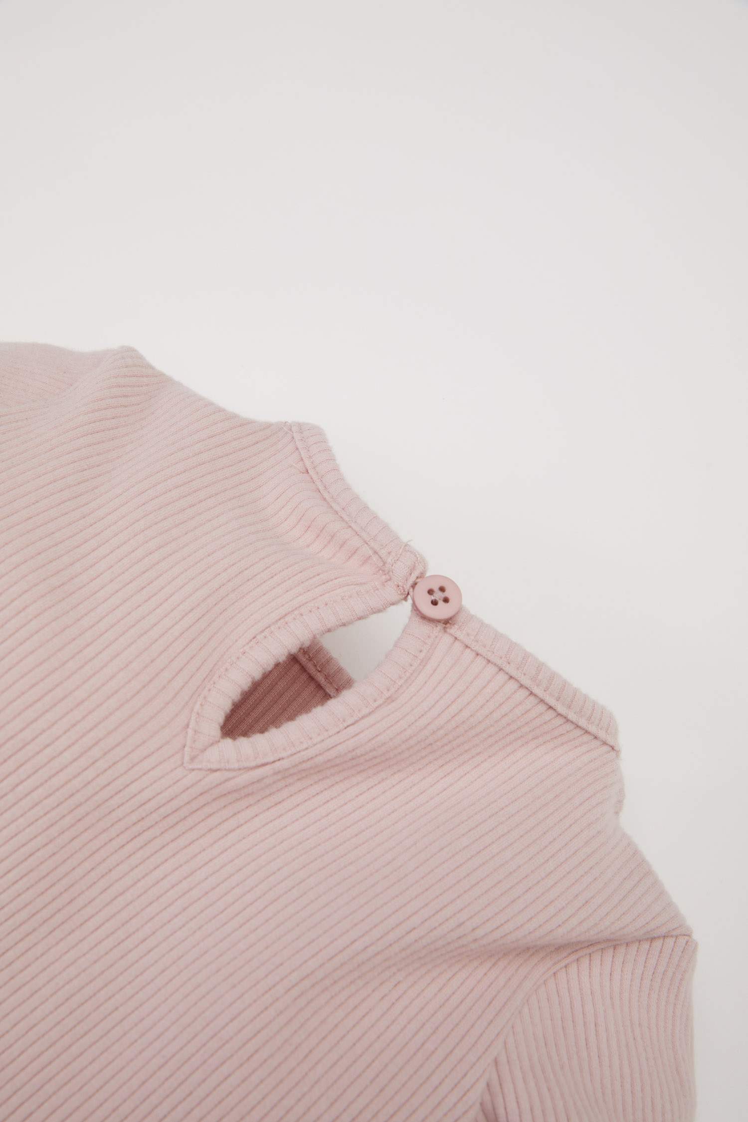 Baby Girl Floral Long Sleeve Corduroy Camisole Dress