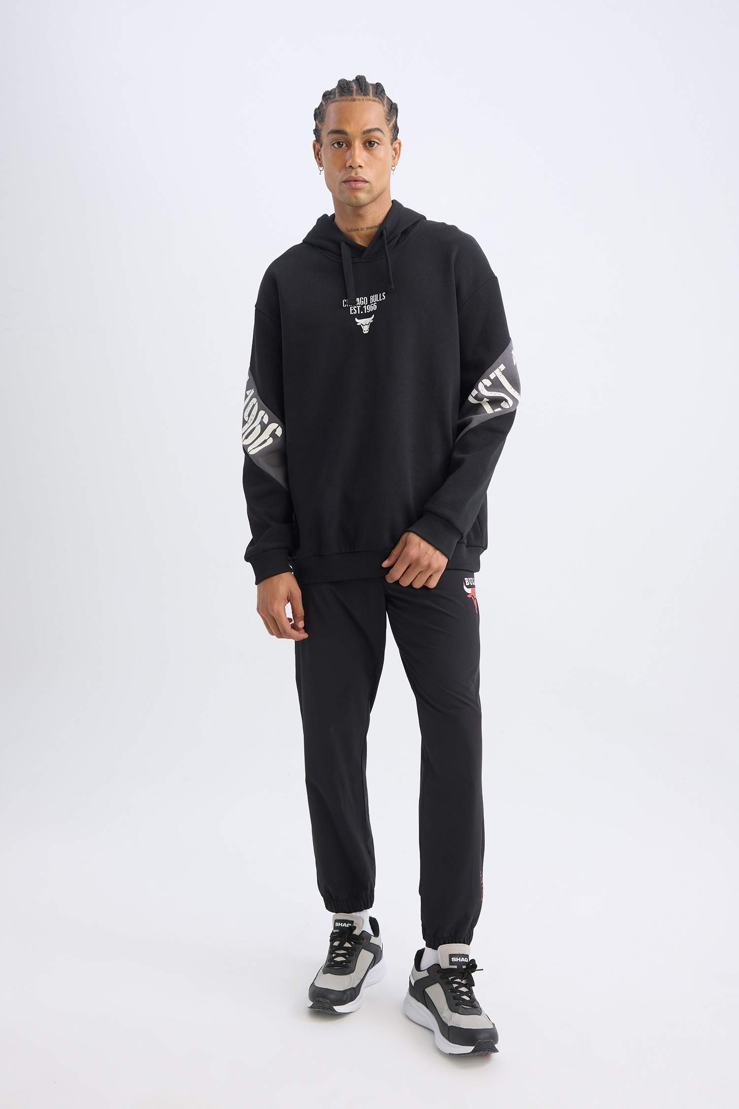 Jogger Eşofman Altı NBA Chicago Bulls Slim Fit Dar Kesim Cepli Lastikli Paça