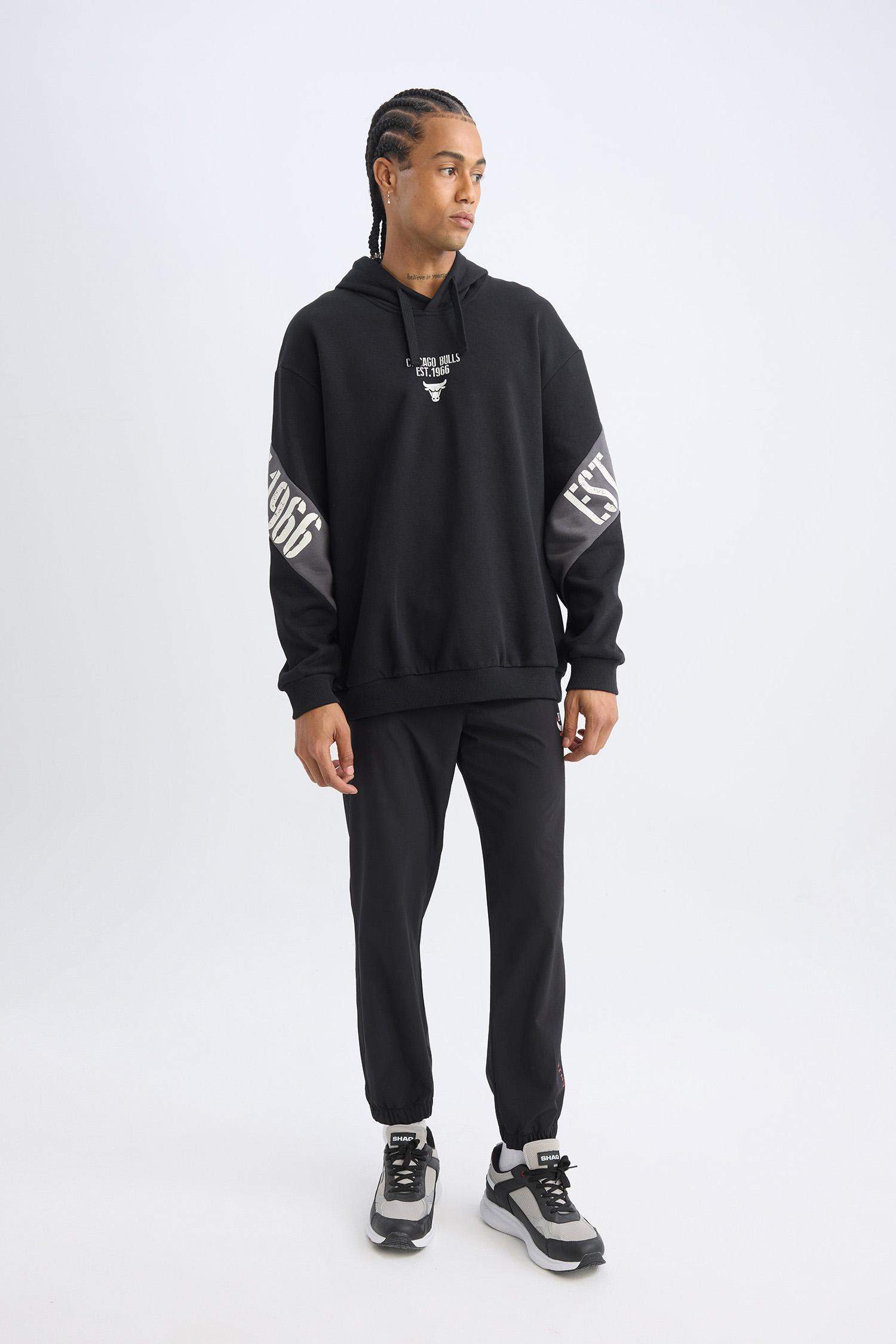 Jogger Eşofman Altı NBA Chicago Bulls Slim Fit Dar Kesim Cepli Lastikli Paça