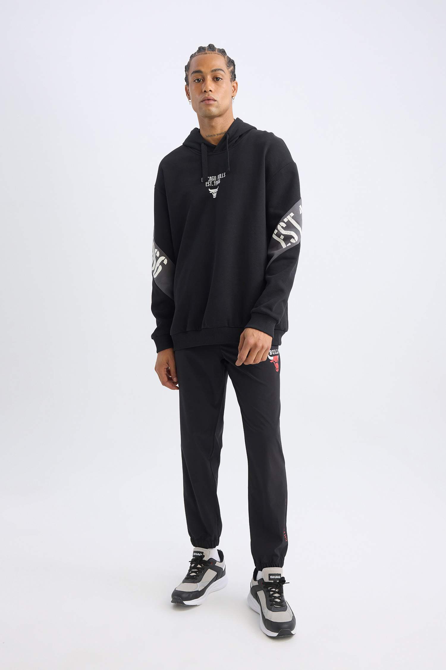 Jogger Eşofman Altı NBA Chicago Bulls Slim Fit Dar Kesim Cepli Lastikli Paça