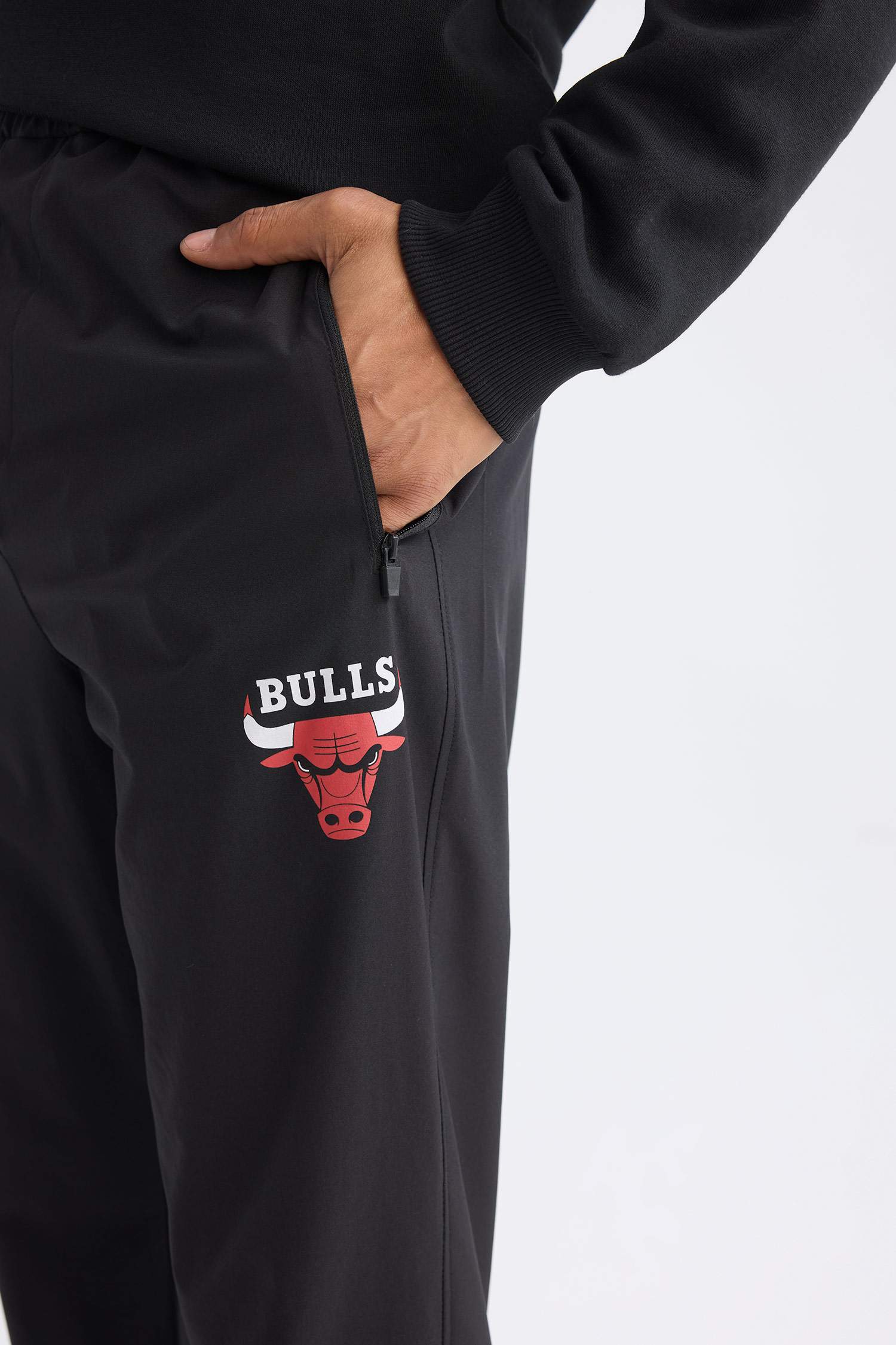 Jogger Eşofman Altı NBA Chicago Bulls Slim Fit Dar Kesim Cepli Lastikli Paça