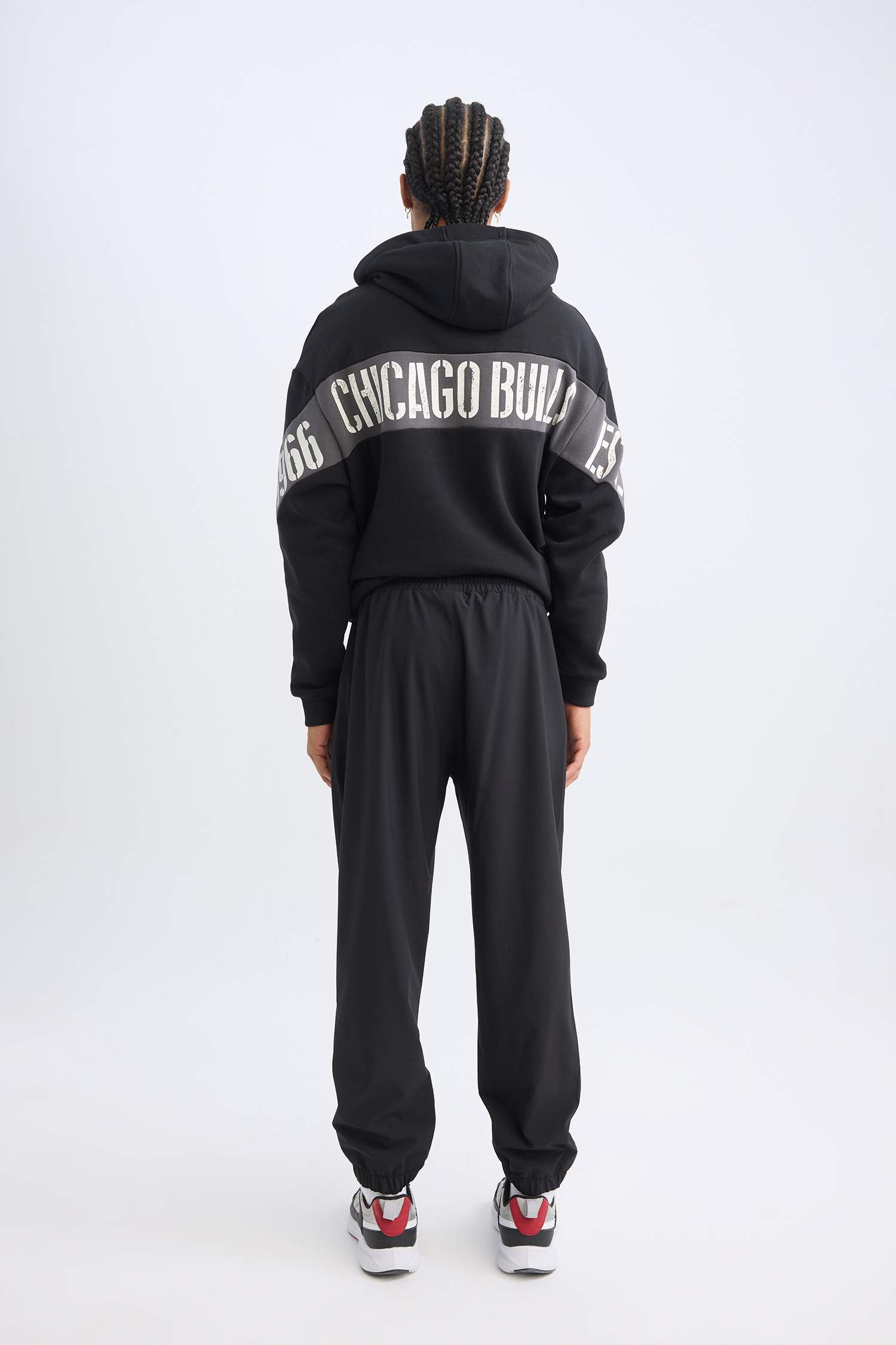 Jogger Eşofman Altı NBA Chicago Bulls Slim Fit Dar Kesim Cepli Lastikli Paça