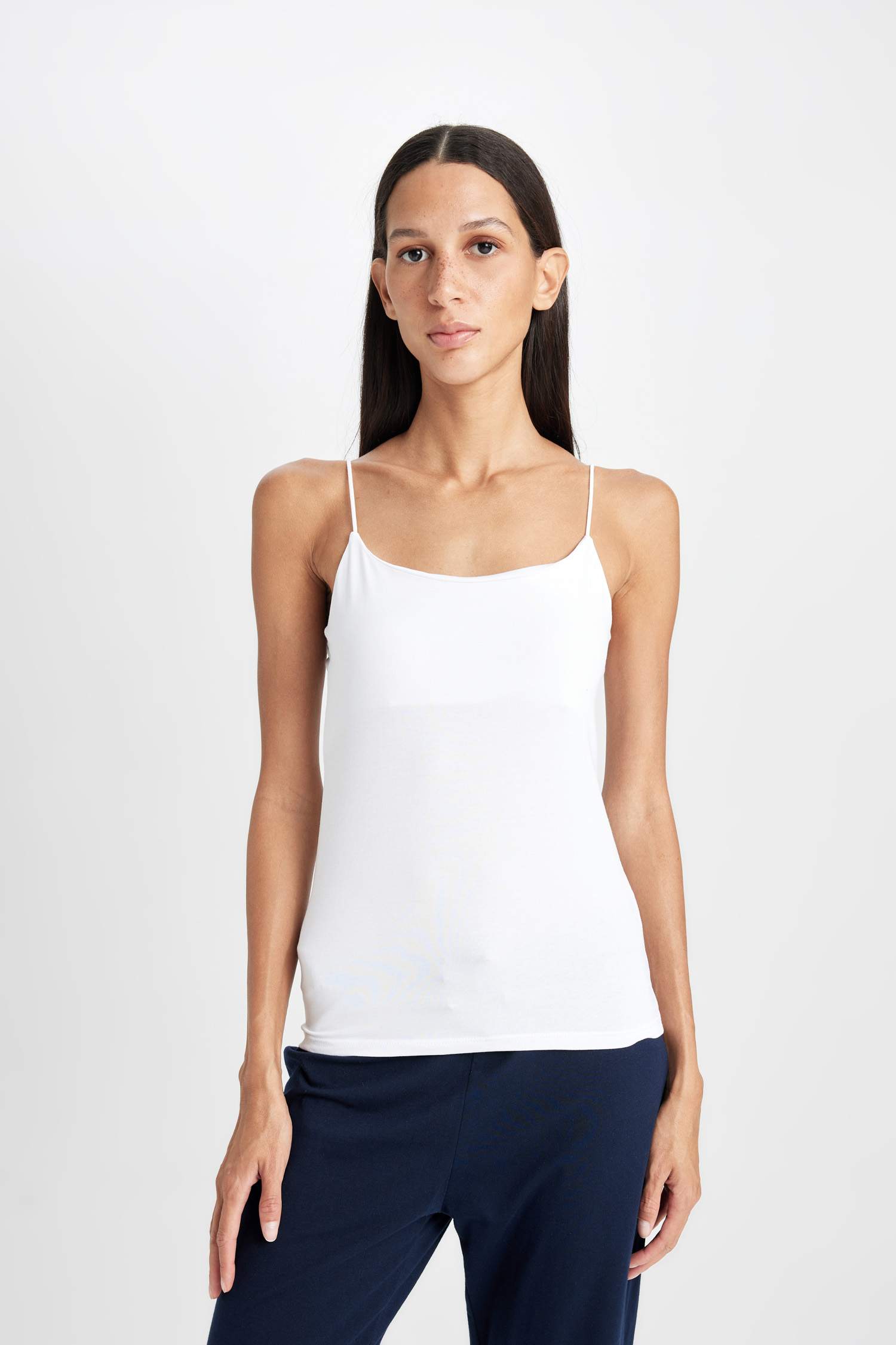 Basic Düz İnce Askılı 2'li İç Atlet