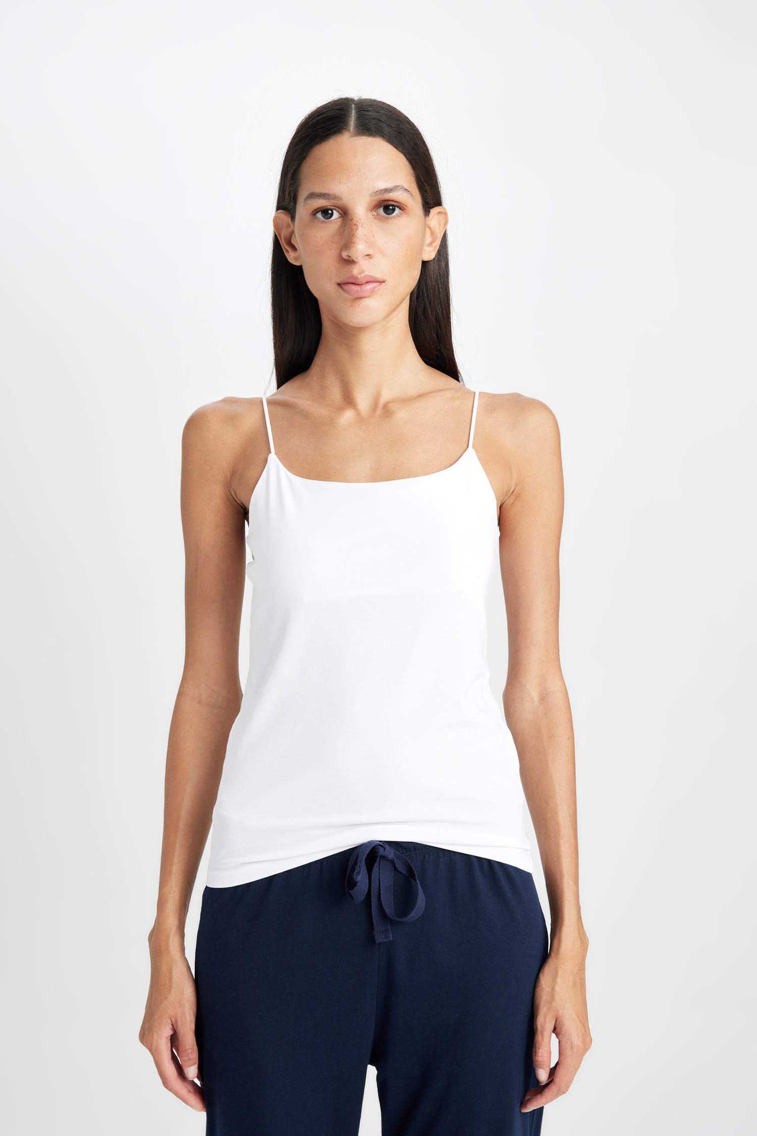 Basic Düz İnce Askılı 2'li İç Atlet