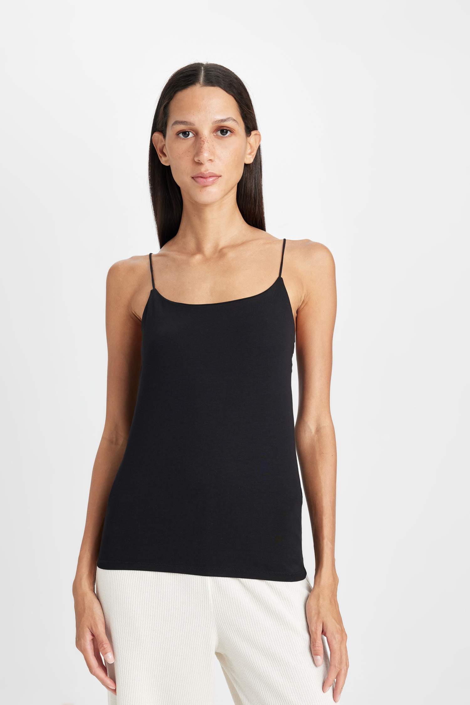 Basic Düz İnce Askılı 2'li İç Atlet