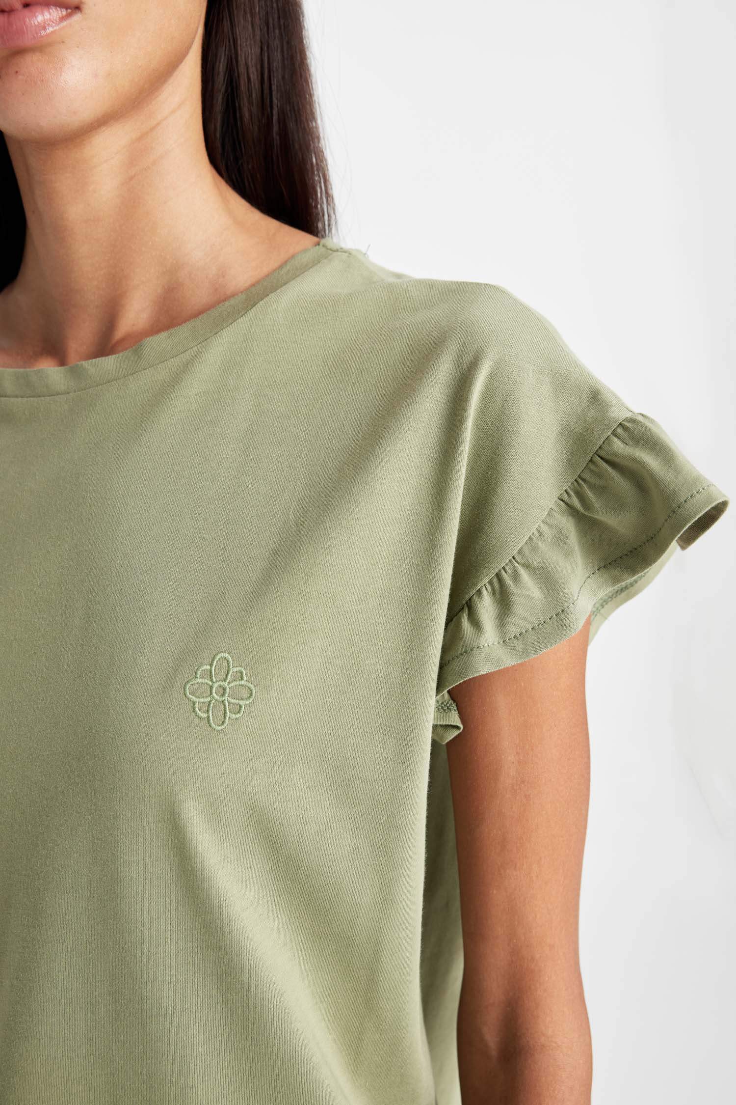 طقم بيجاما قصة عادية نص كم - قطعتين