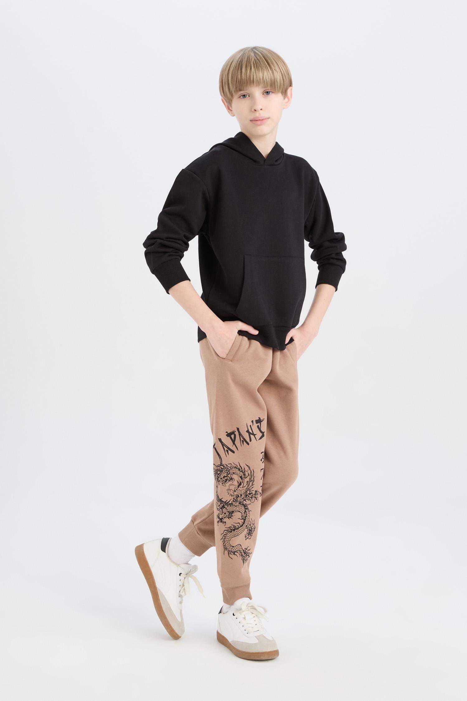 Джоггеры стандартного кроя с манжетами для мальчиков