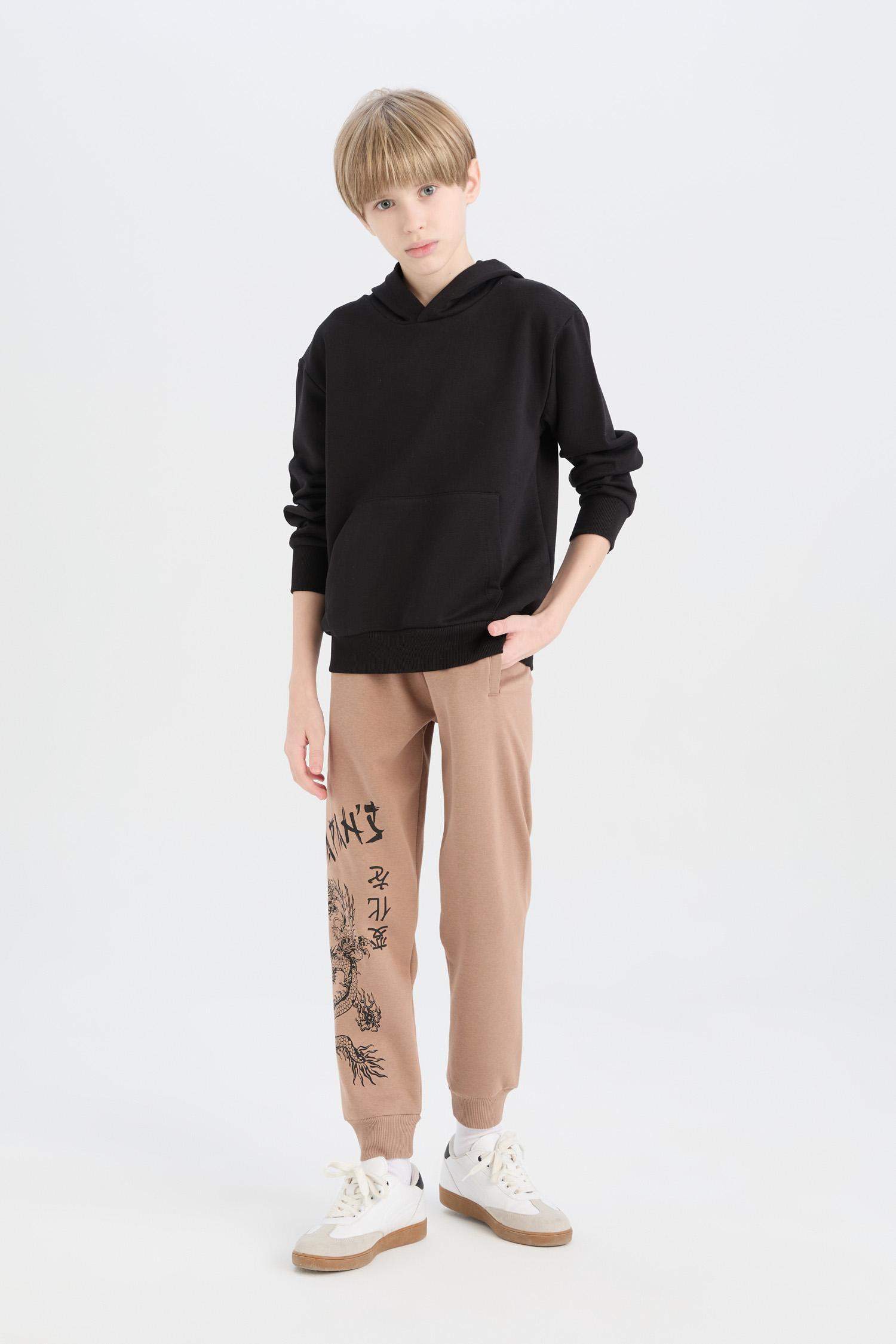 Джоггеры стандартного кроя с манжетами для мальчиков