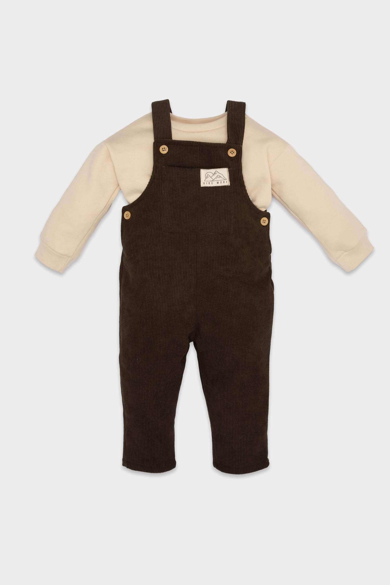 Baby Boy T-Shirt Velvet Jumpsuit 2 Piece