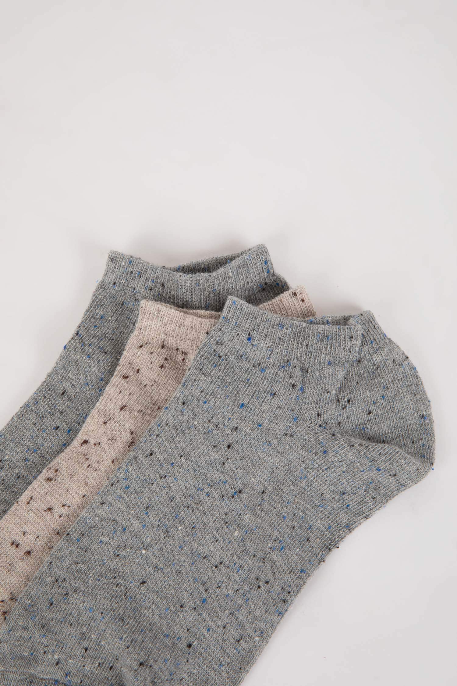 Man 3 Piece Cotton Ankle Socks