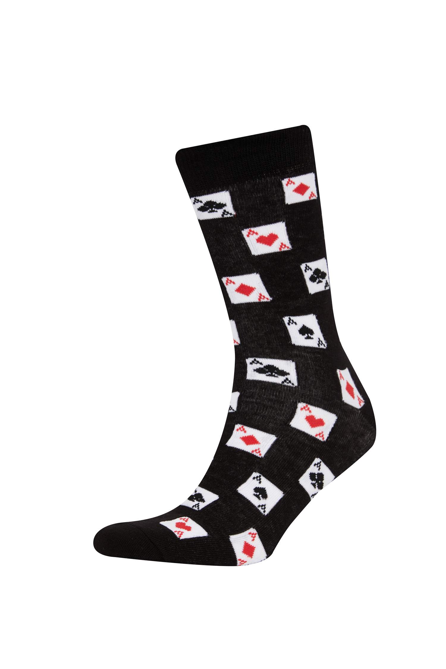 Man 2 Piece Cotton Long Socks