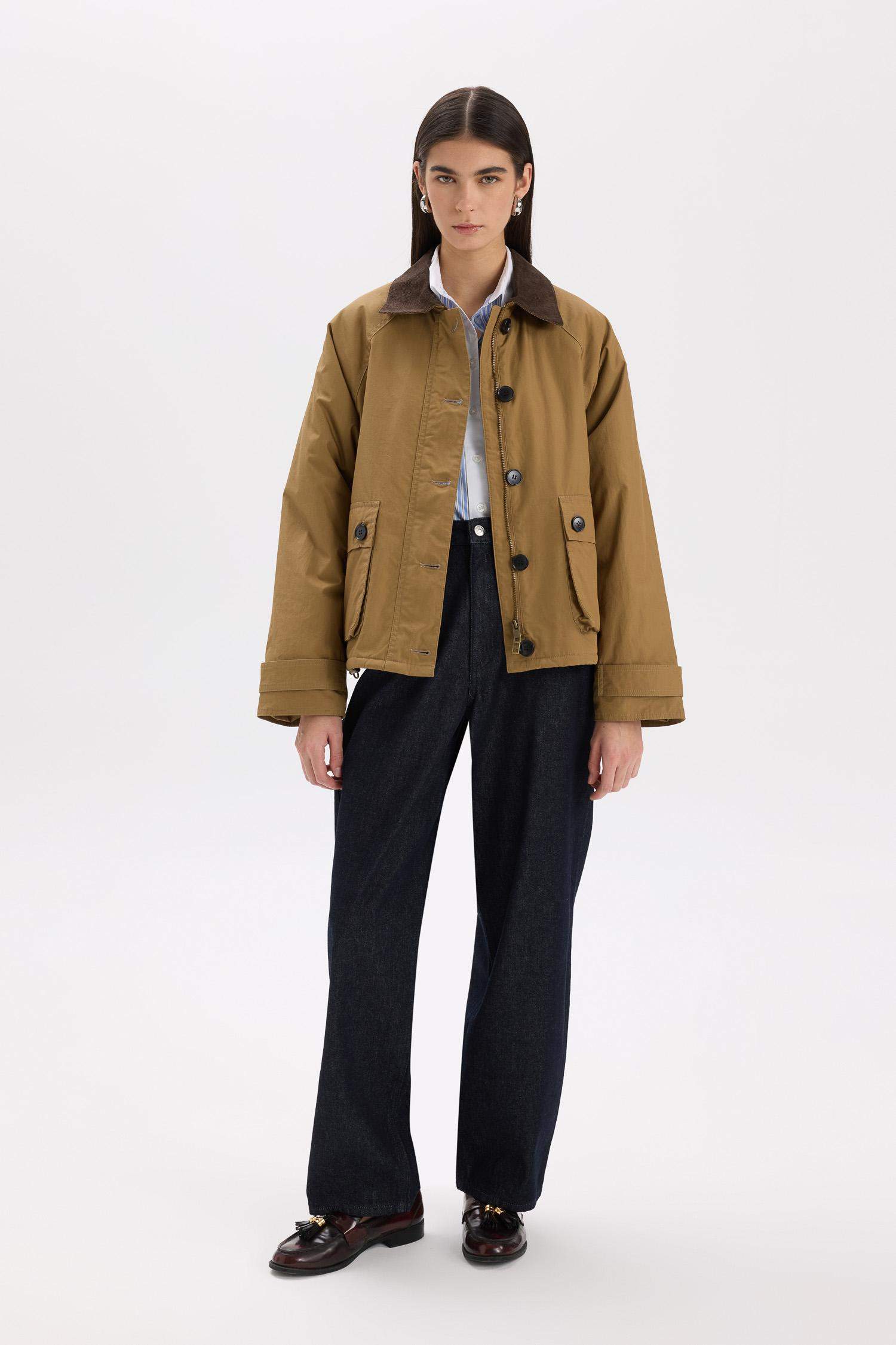 جاكيت خفيف قطن قصة عادية بياخة بولو