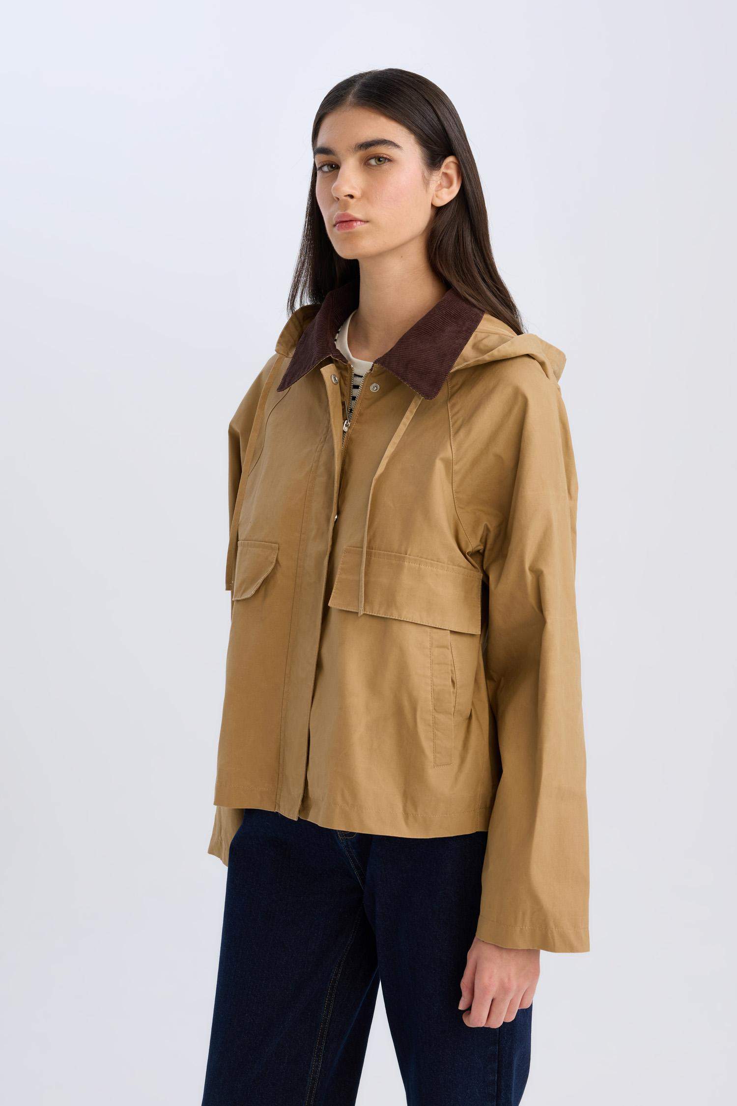 Waterproof Regular Fit Cotton Puffer Jacket