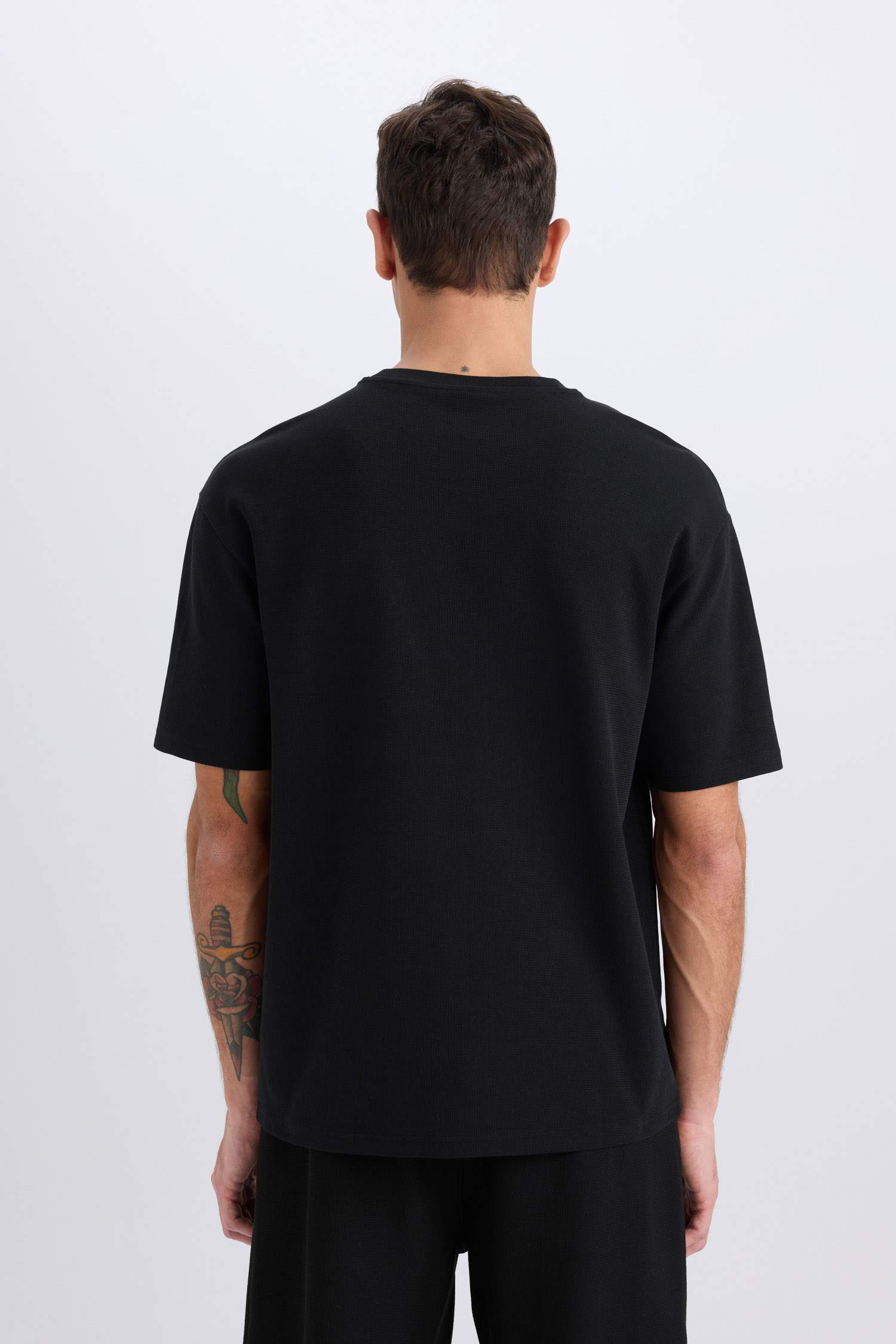 Футболка оверсайз с круглым вырезом и принтом, с коротким рукавом