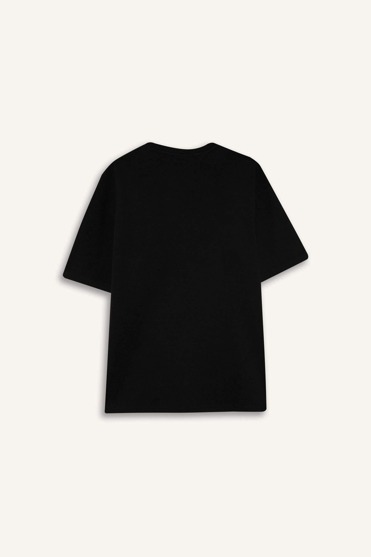 Футболка оверсайз с круглым вырезом и принтом, с коротким рукавом