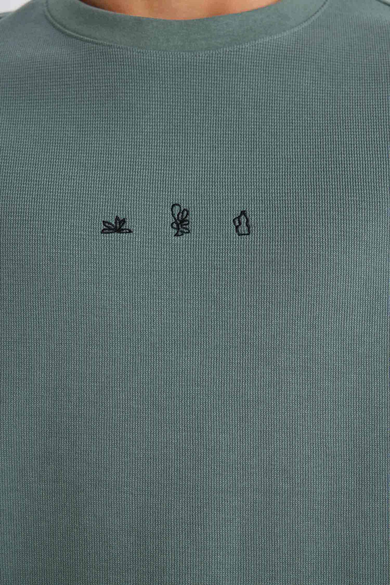 дөңгелек жаға минималл Қысқа жеңді футболка