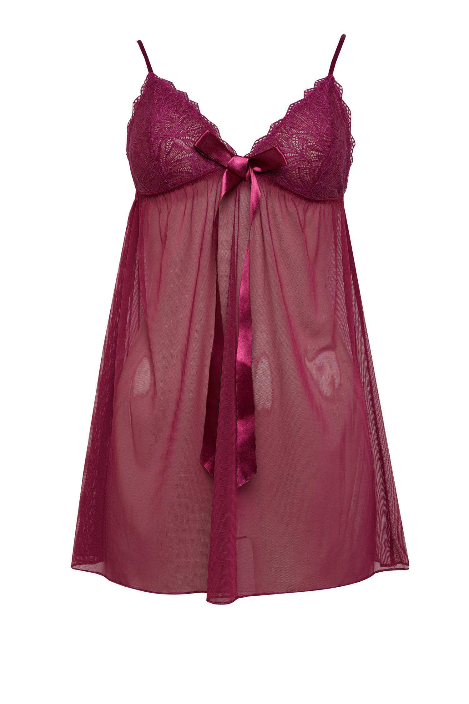 Dantelli Tül Gecelik-Fall in Love 