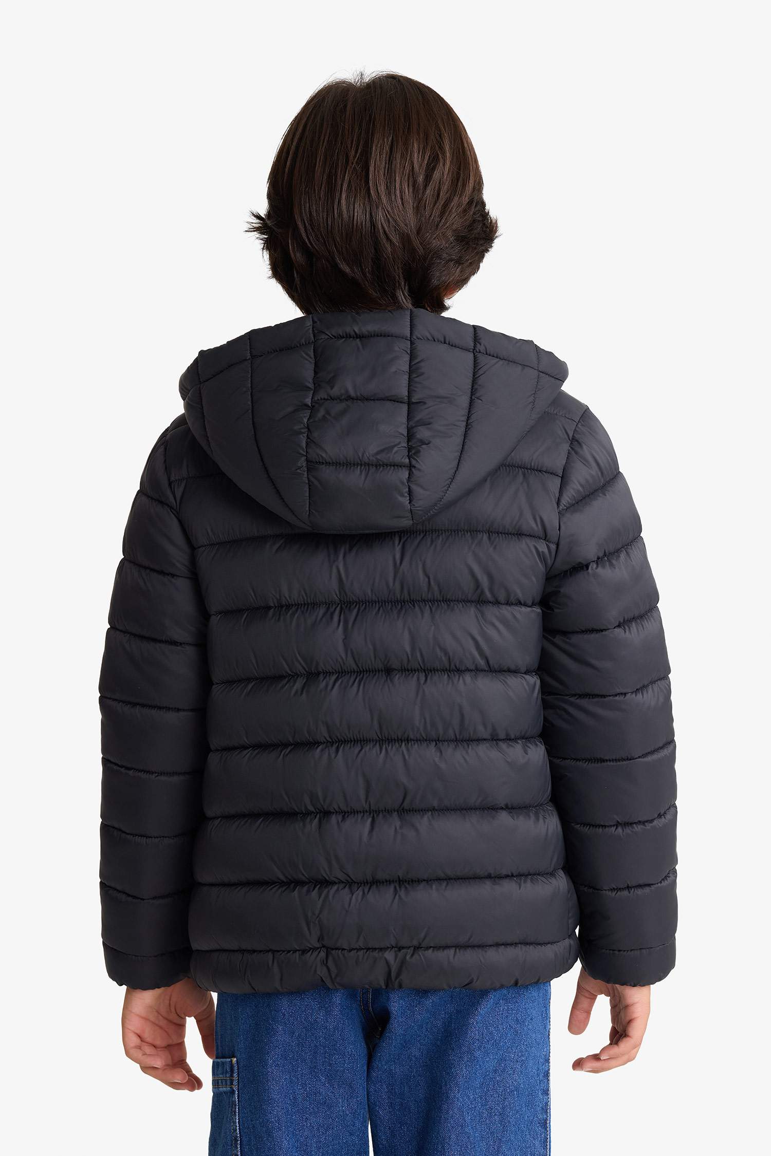 Erkek Çocuk Su İtici Kapüşonlu Mont