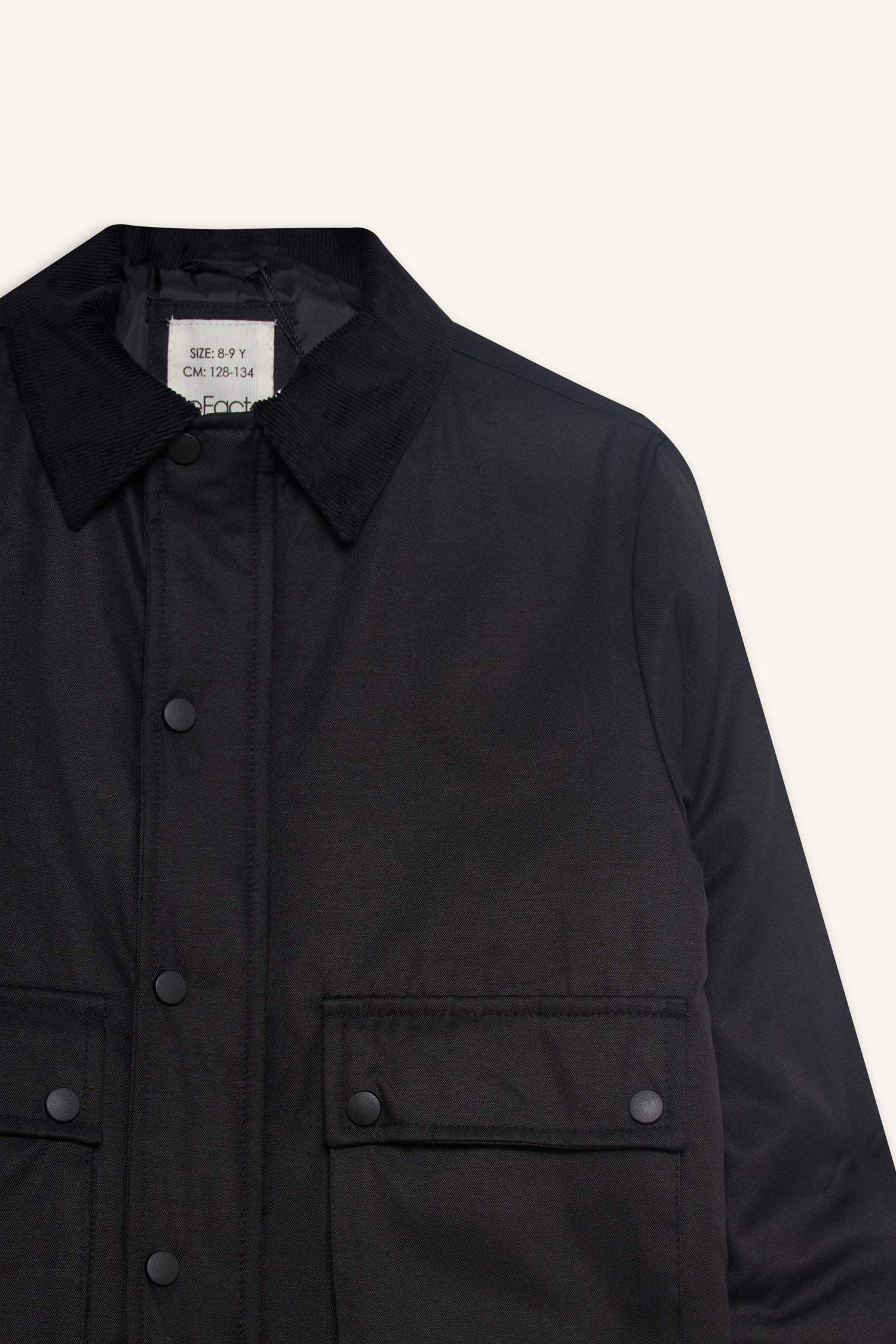 Erkek Çocuk Polo Yaka Çıtçıtlı Mont