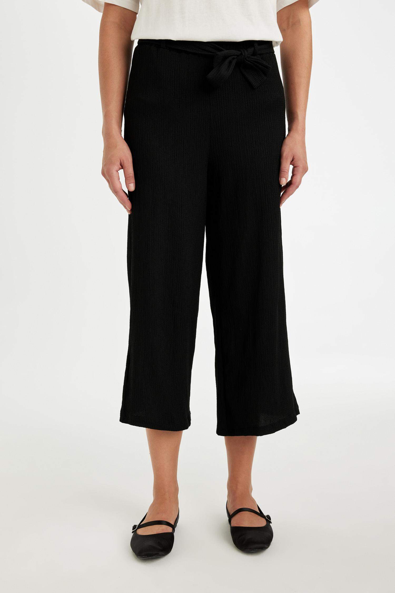 سروال منسوج قصة عادية