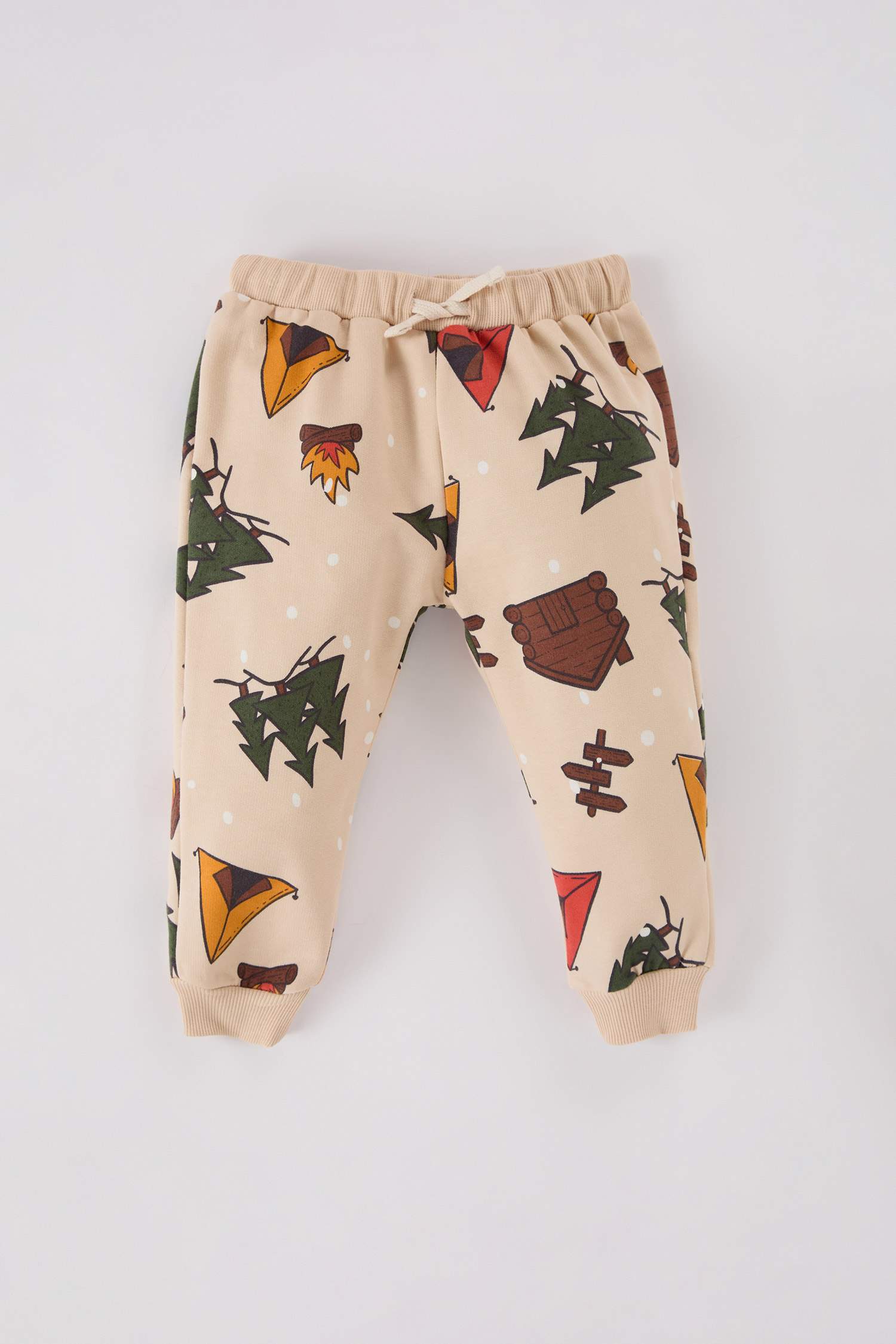 Ensemble de sweat-shirt imprimé Nouvel An à col rond et pantalon à taille élastique pour Bébé garçon